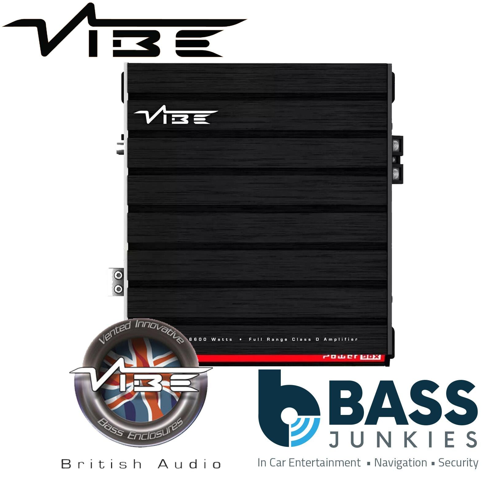 Vibe POWERBOX3000.1P-V0 Mono Class D Car Amplifier 3300W 1 Ohm 6600W Max Power