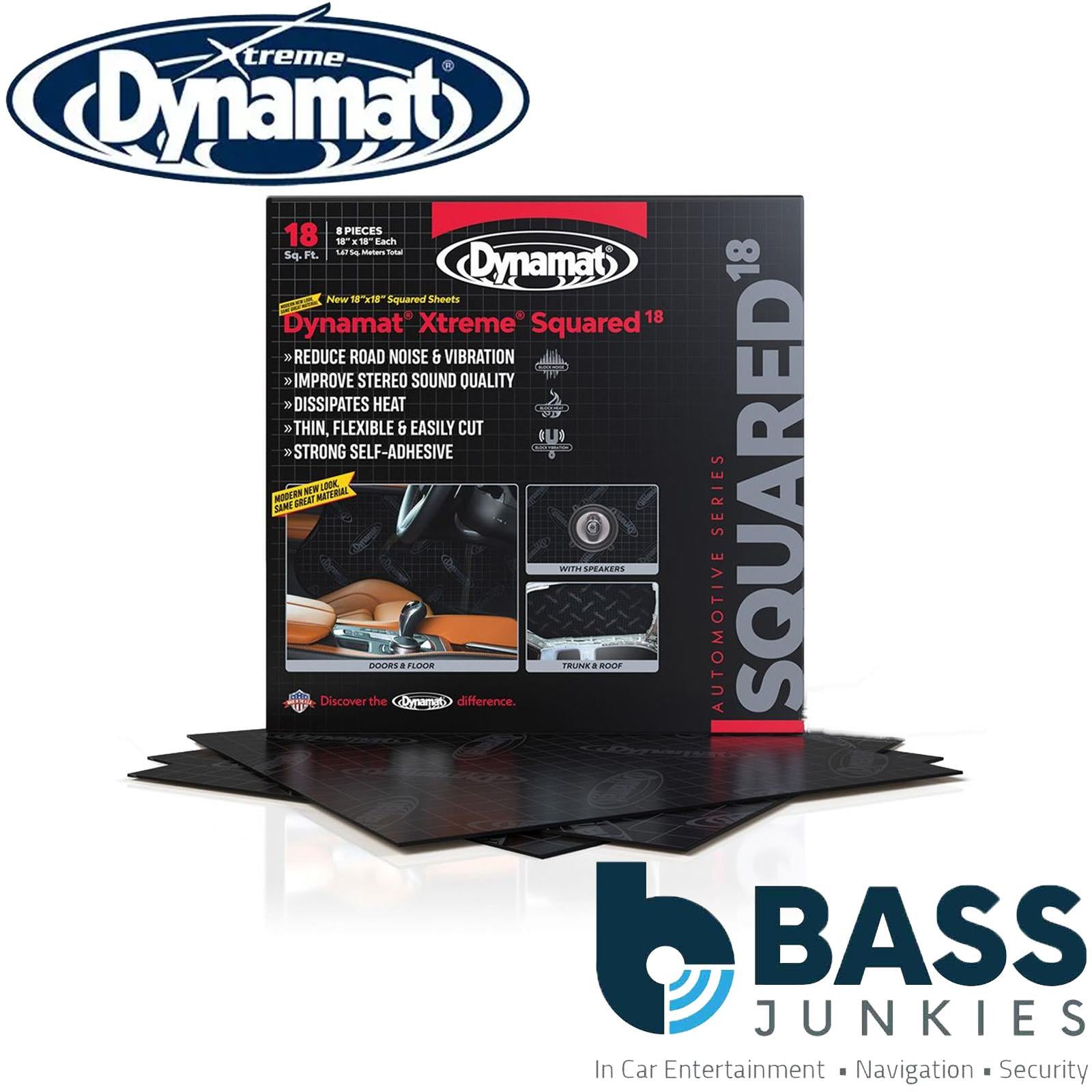 Dynamat Xtreme Squared Sound Deadening Sheets 1.67m² (18 sq.ft) - 8 Pack