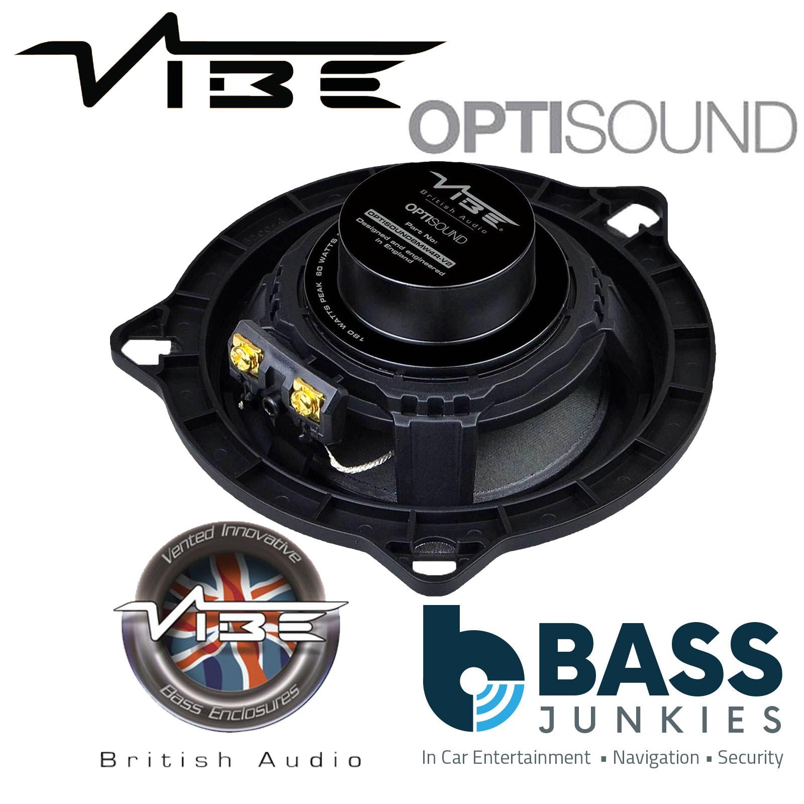 Vibe OPTISOUNDBMW4R-V2 - BMW 1,3,5,6 Series 2 Way Coaxial Car Speaker Upgrade