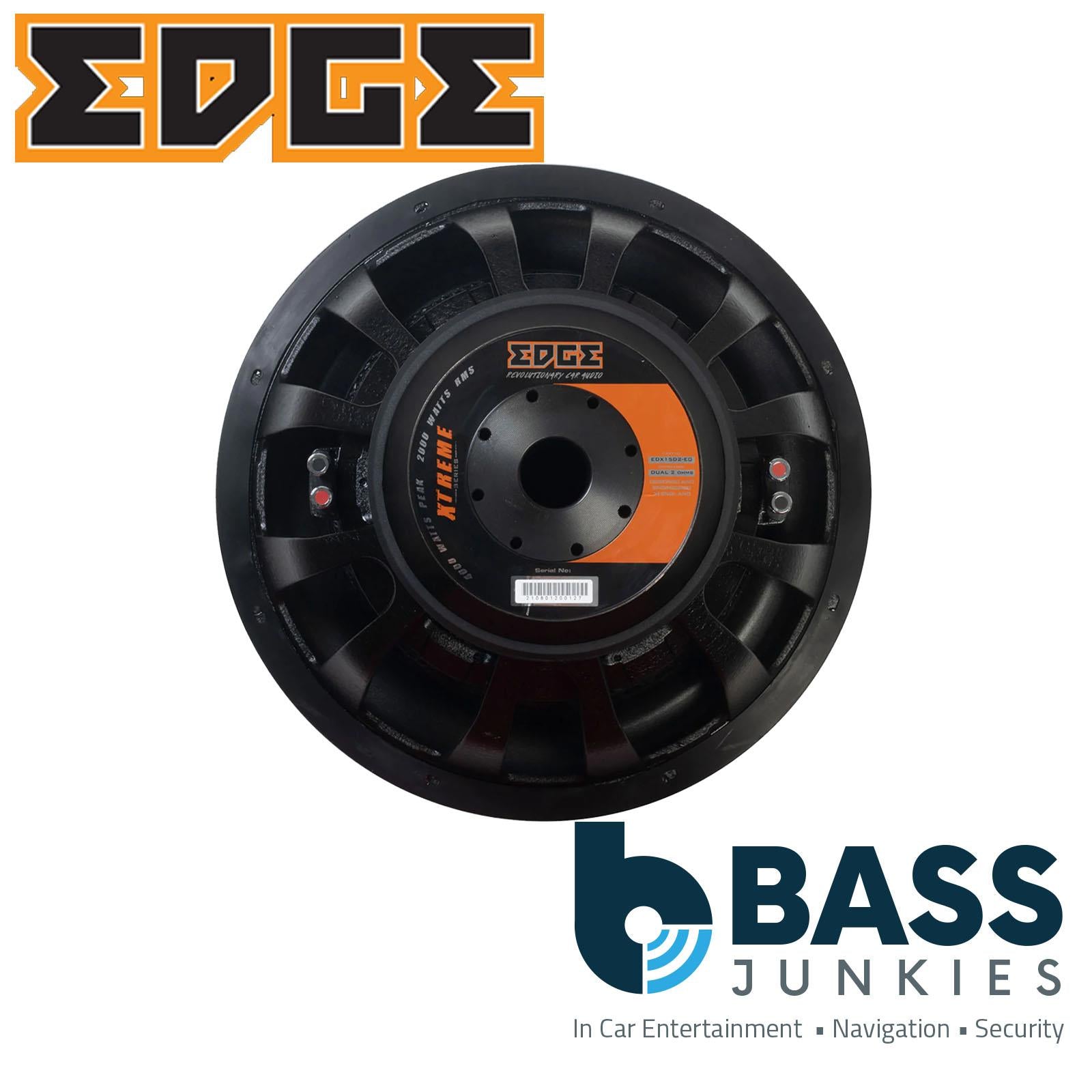 EDGE EDX15D2-E0 XTREME SERIES 15” 2250 WATTS RMS DUAL 2OHM Car SUBWOOFER