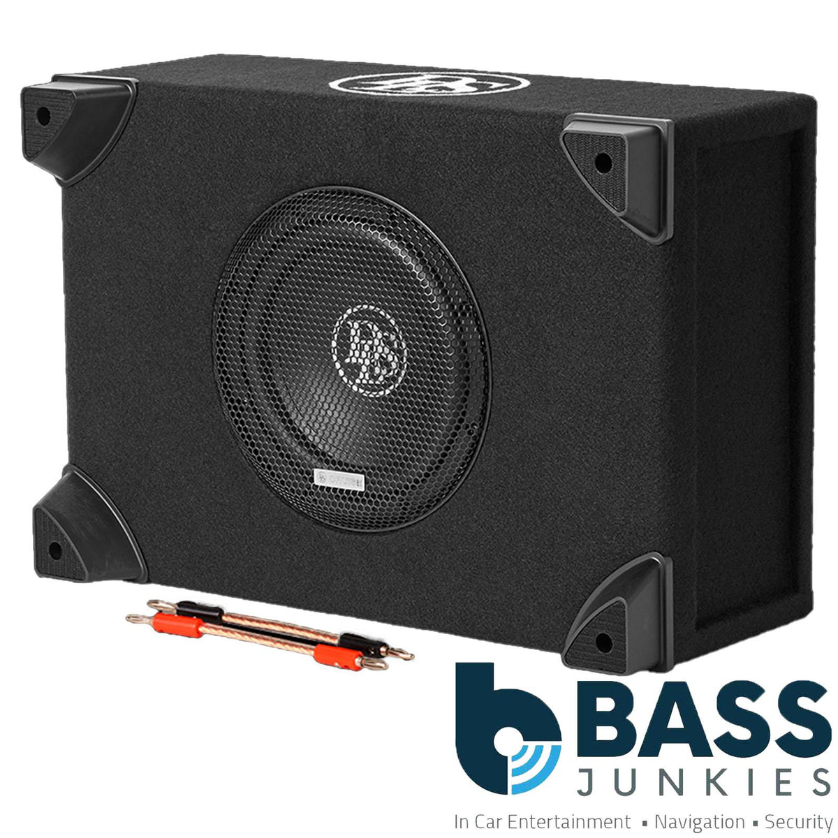 DLS CRSB-18UB - 8" 500 Watts 1/2/4 Ohm Compact Down-Firing Car Subwoofer Box