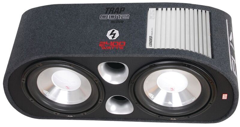 FLI FT12TA-F6 -  Twin 12" Inch 2400 Watts Car Amp Amplified Active Subwoofer Enclosure