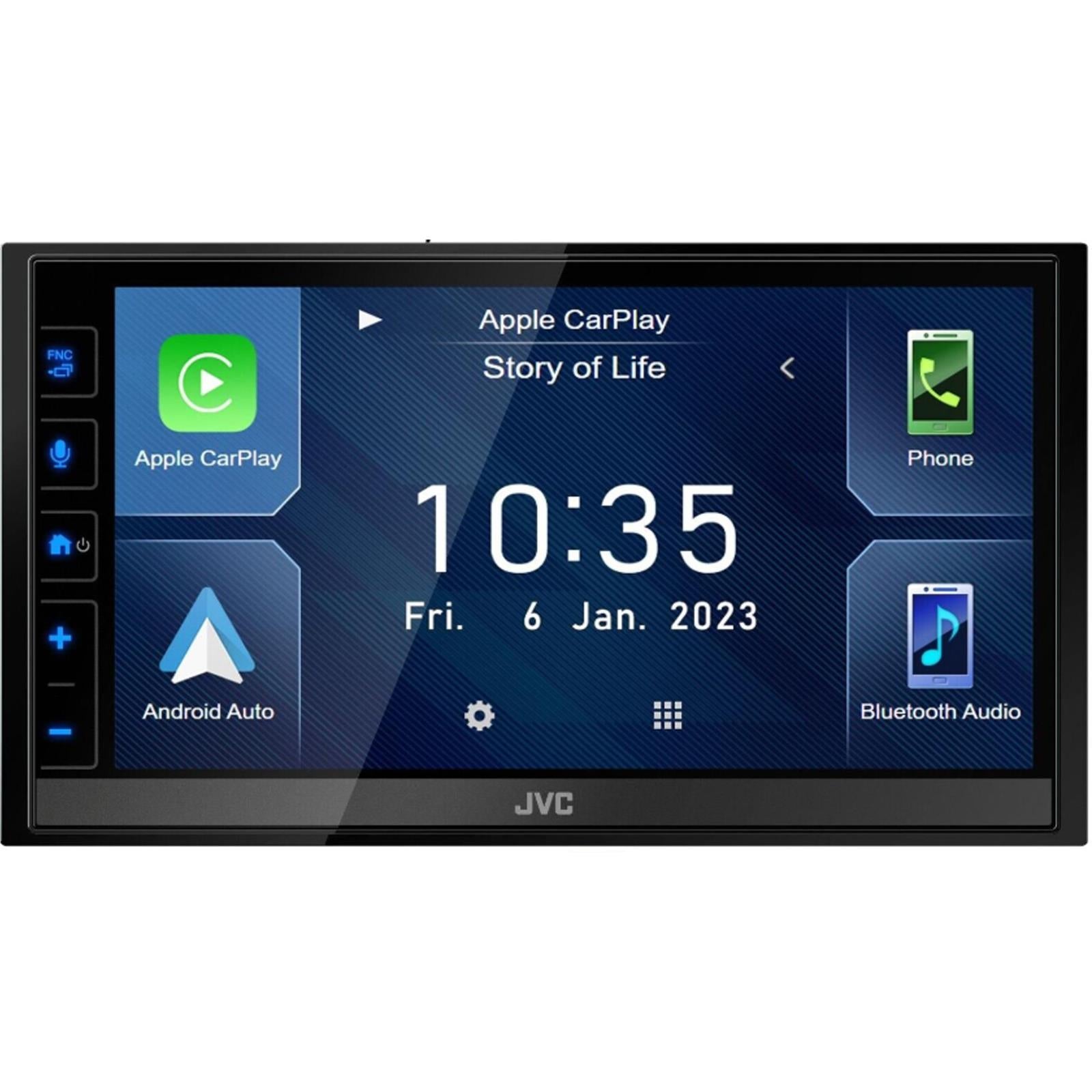 JVC KW-M785DBW 6.8" Wireless Android Auto & Wireless Apple CarPlay DAB+ USB Bluetooth Car Screen