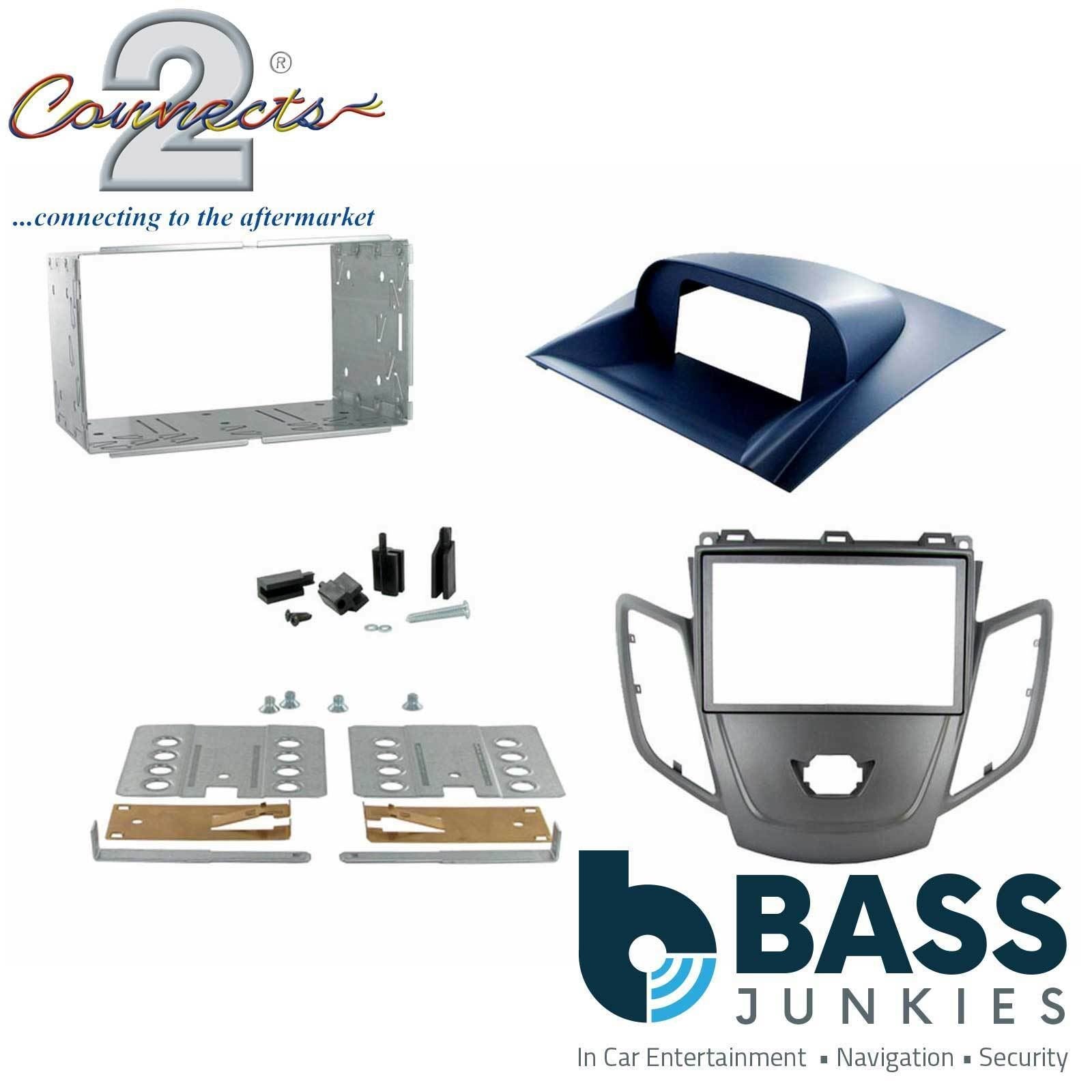 Connects2 CT23FD23 Ford Fiesta 2008 Onwards Car Stereo Double Din Fascia Panel & Cage Kit