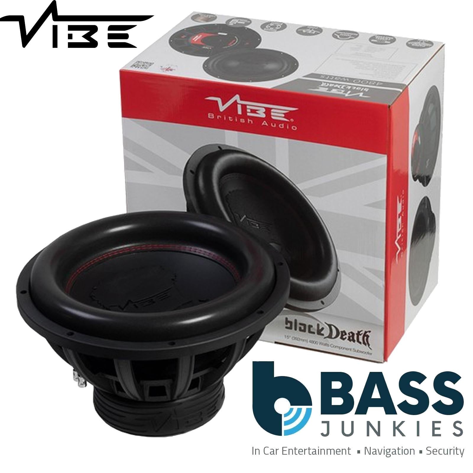 VIBE Black Death  BD15D2-V4 - 15inch 3600W 2Ohm SPL Car Audio Bass Subwoofer