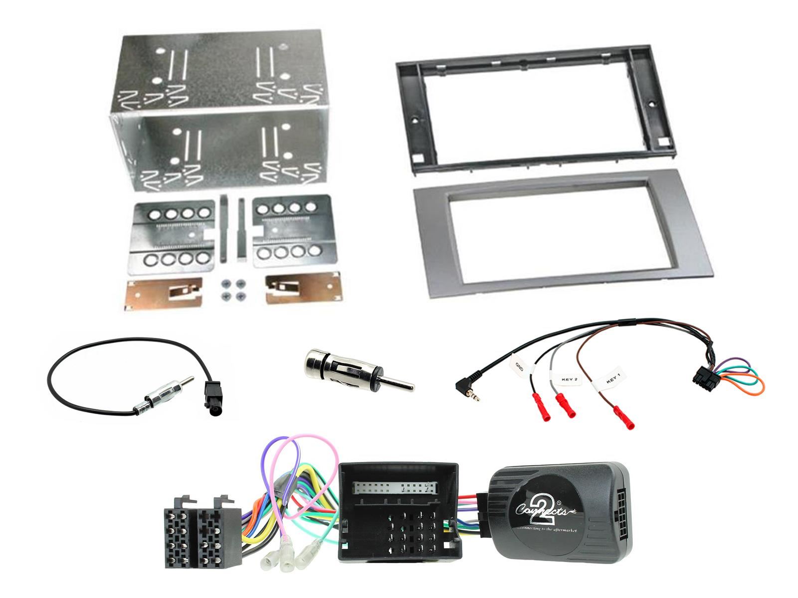 Connects2 Double Din Stereo fitting kit Ford Galaxy 06-15 | S-Max 06-14 | C-Max 03-10 | Fiesta 05-08 | Focus 04-07 | Fusion 05-12 | Kuga 08-12 | Transit 06-13 Vehicle Specific Screen Steering Controls