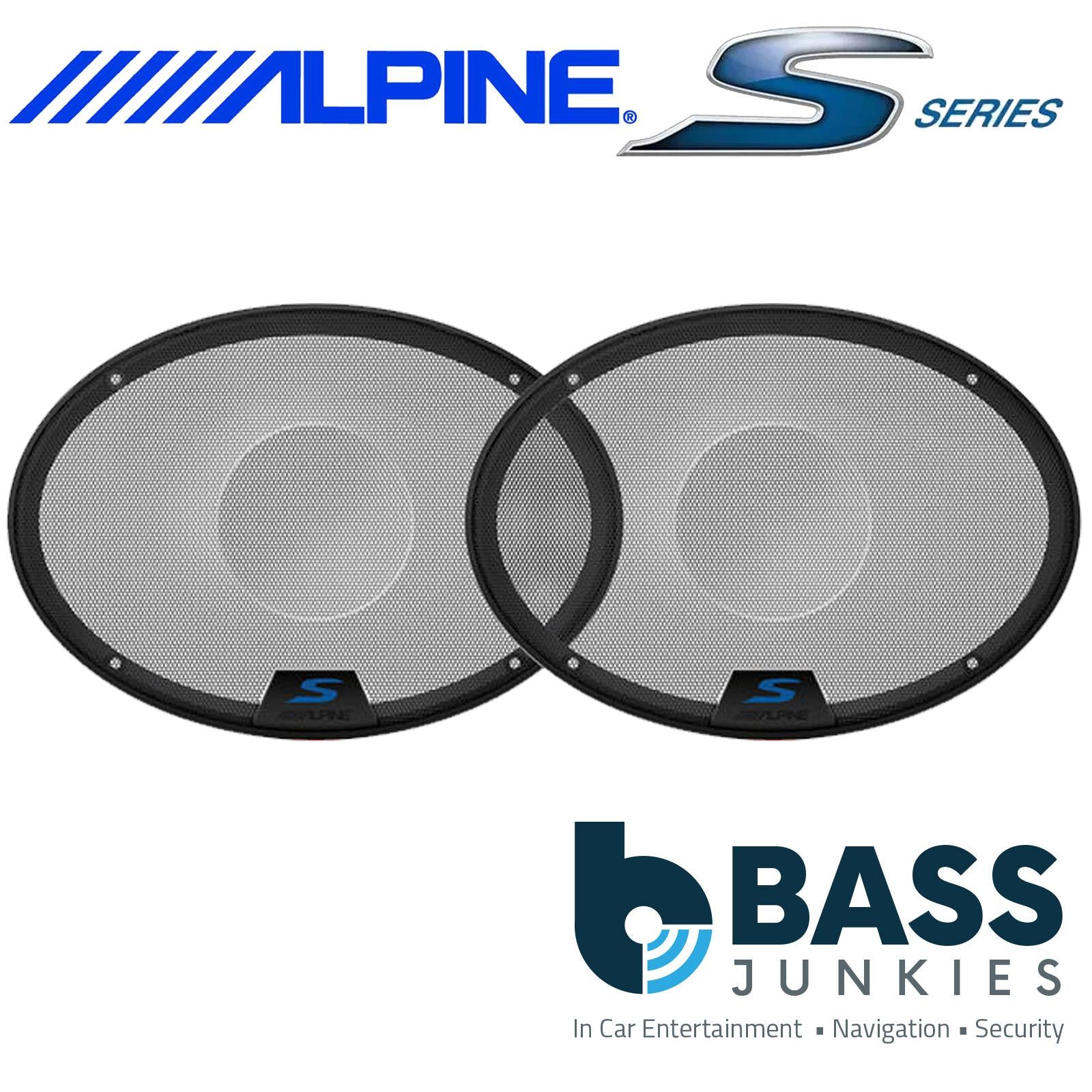 Alpine KTE-S69G - Metal Mesh Grilles for S-S69 S-S69C S2-S69 & S2-S69C Speakers