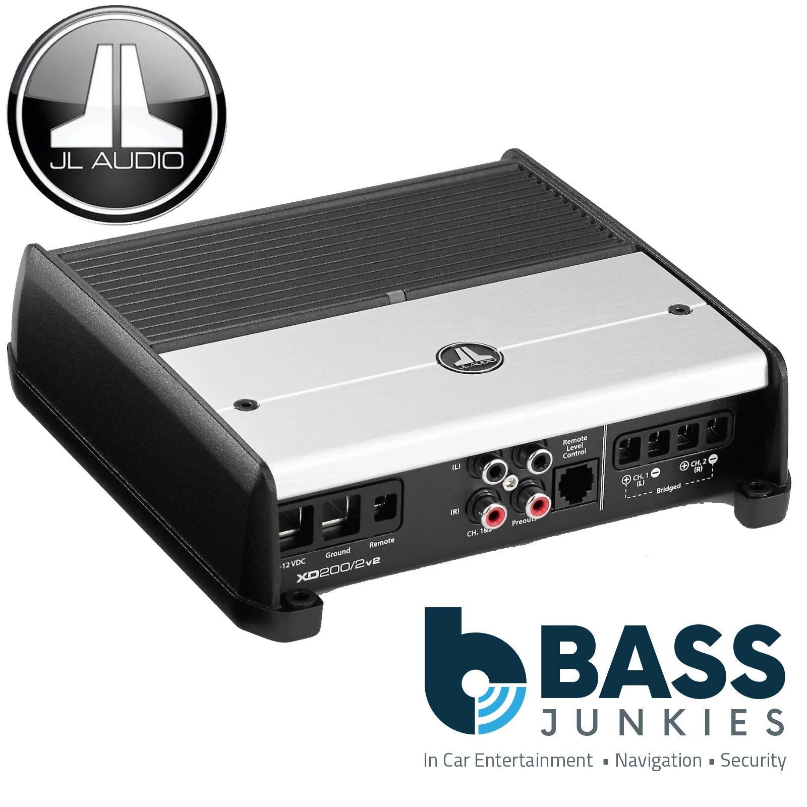 JL Audio XD200/2V2 - XDv2 200 Watts 2 Channel Class D Full Range Car Amplifier