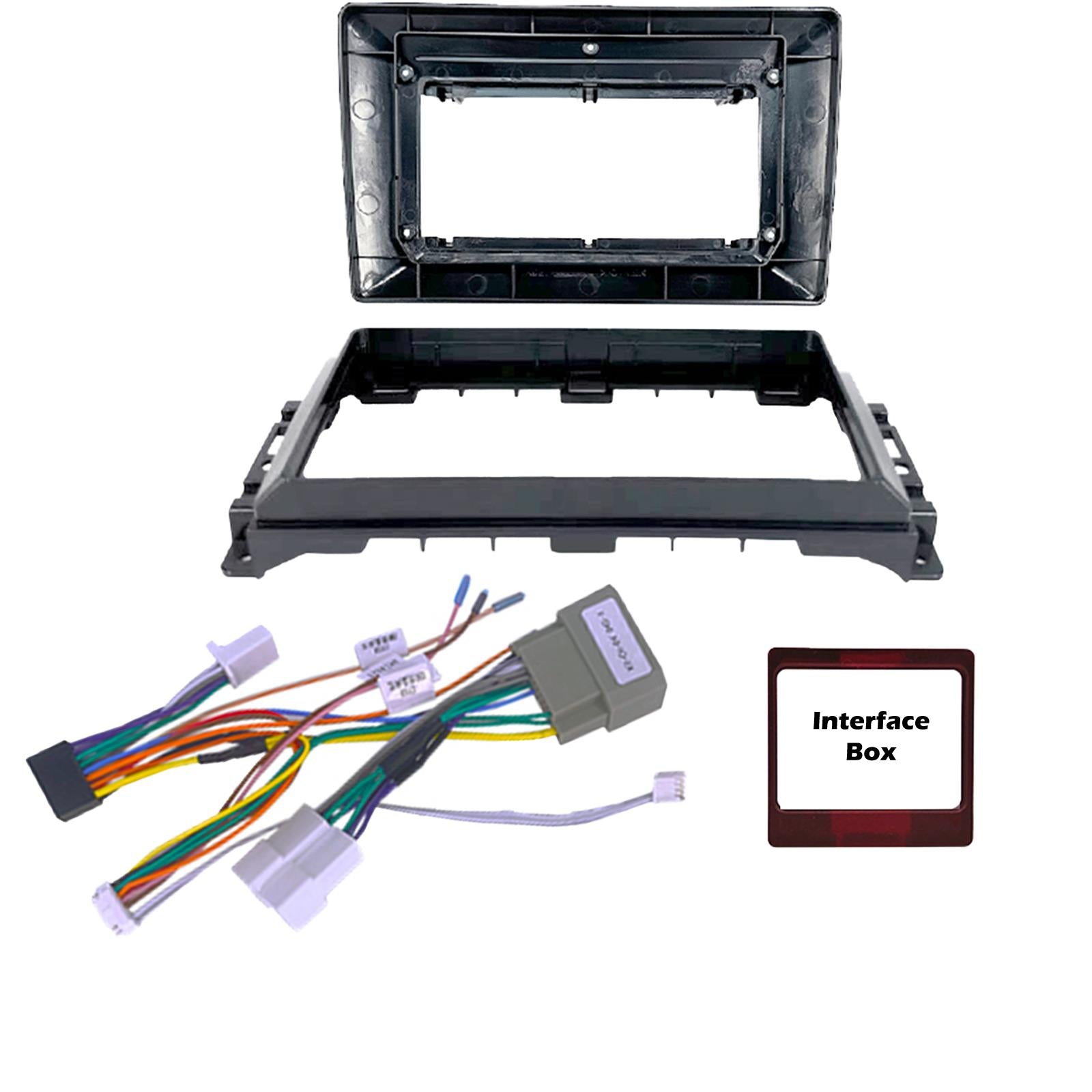 For Jeep Wrangler Rubicon 08-10 Fascia Panel Interface for 9" Android Car Radio