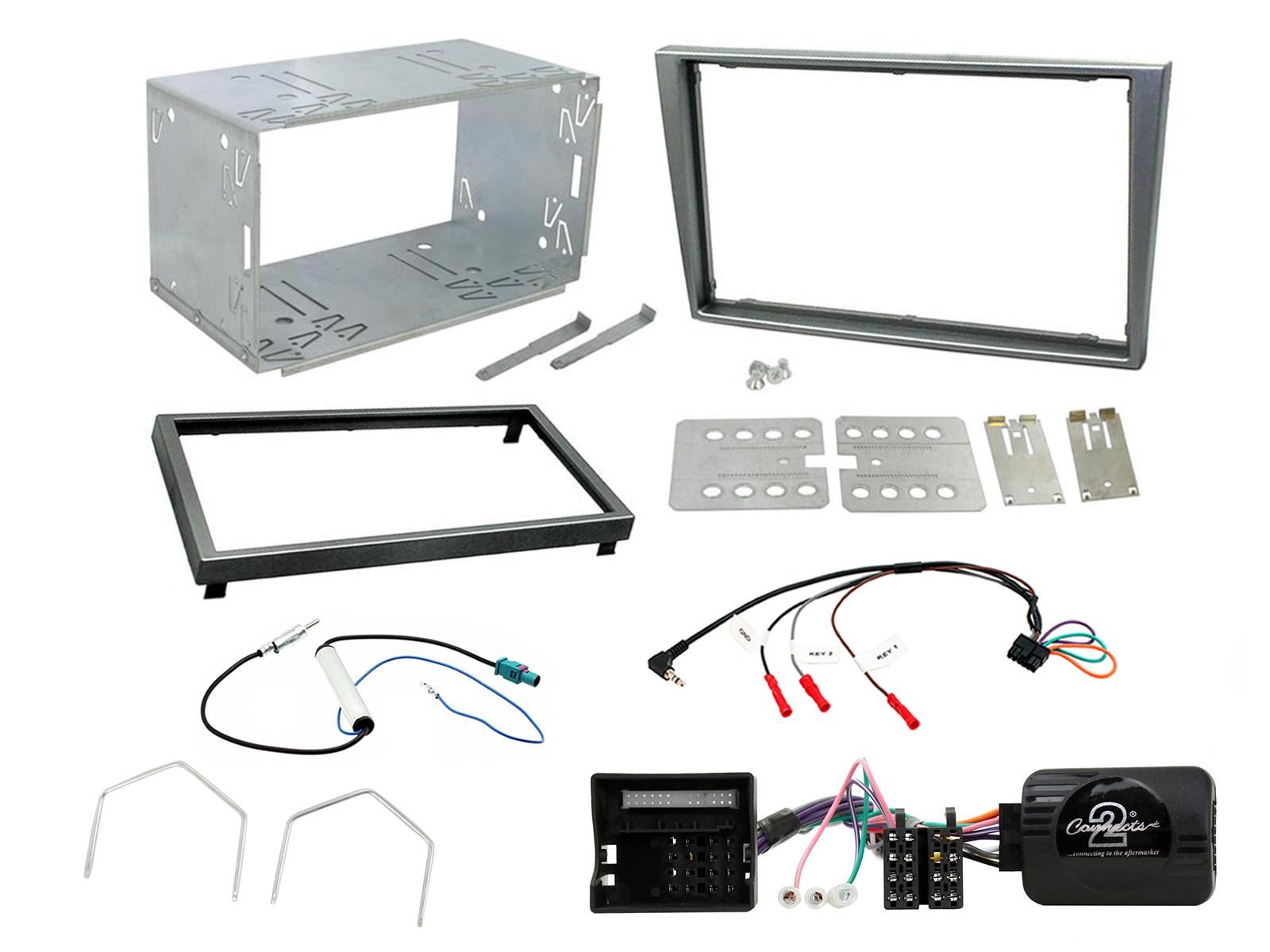 Grundig 6.8" Apple Android Double Din Stereo Fitting Kit + Steering Wheel Stalk Controls to fit Vauxhall Meriva 2005-10 | Vauxhall Signum 2005-08 | Vauxhall Tigra 2004-09 | Vauxhall Vectra 2004-08