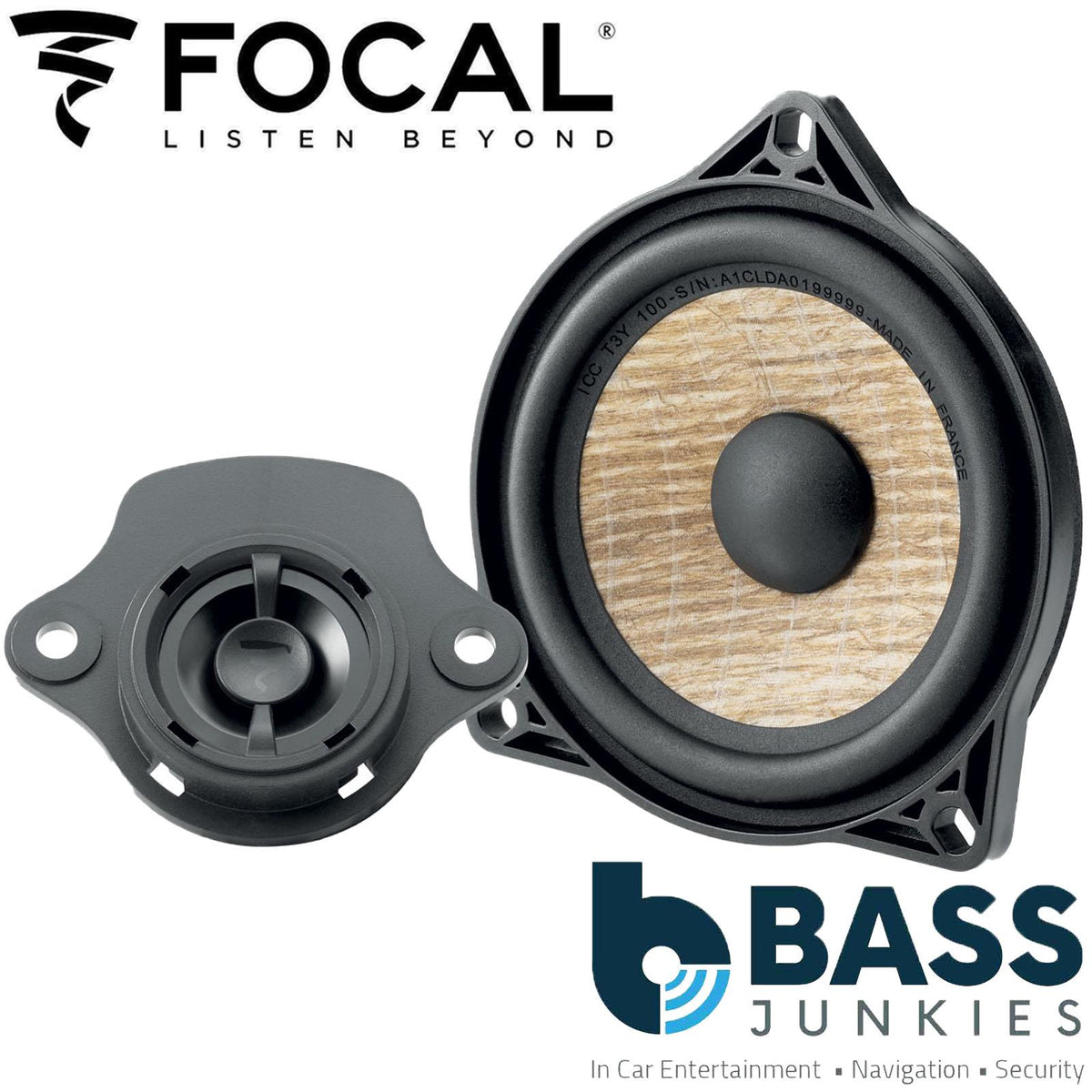 Focal ICCT3Y100 4" 100 Watts Central Car Speaker For Tesla Model 3 2018-2023