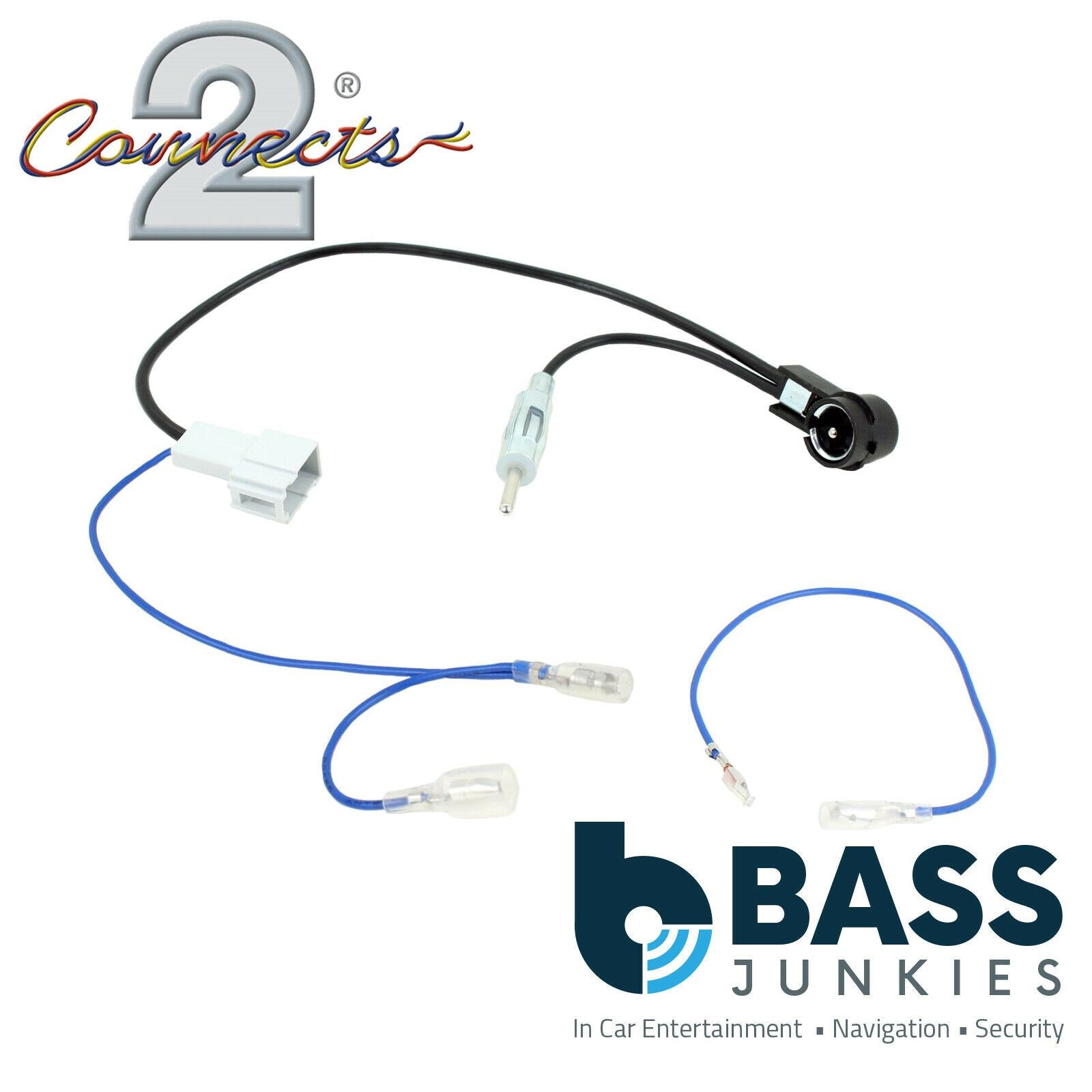 Connects2 CT27AA176 - Honda Car Stereo DIN & ISO Car Antenna Adaptor with Phantom Power