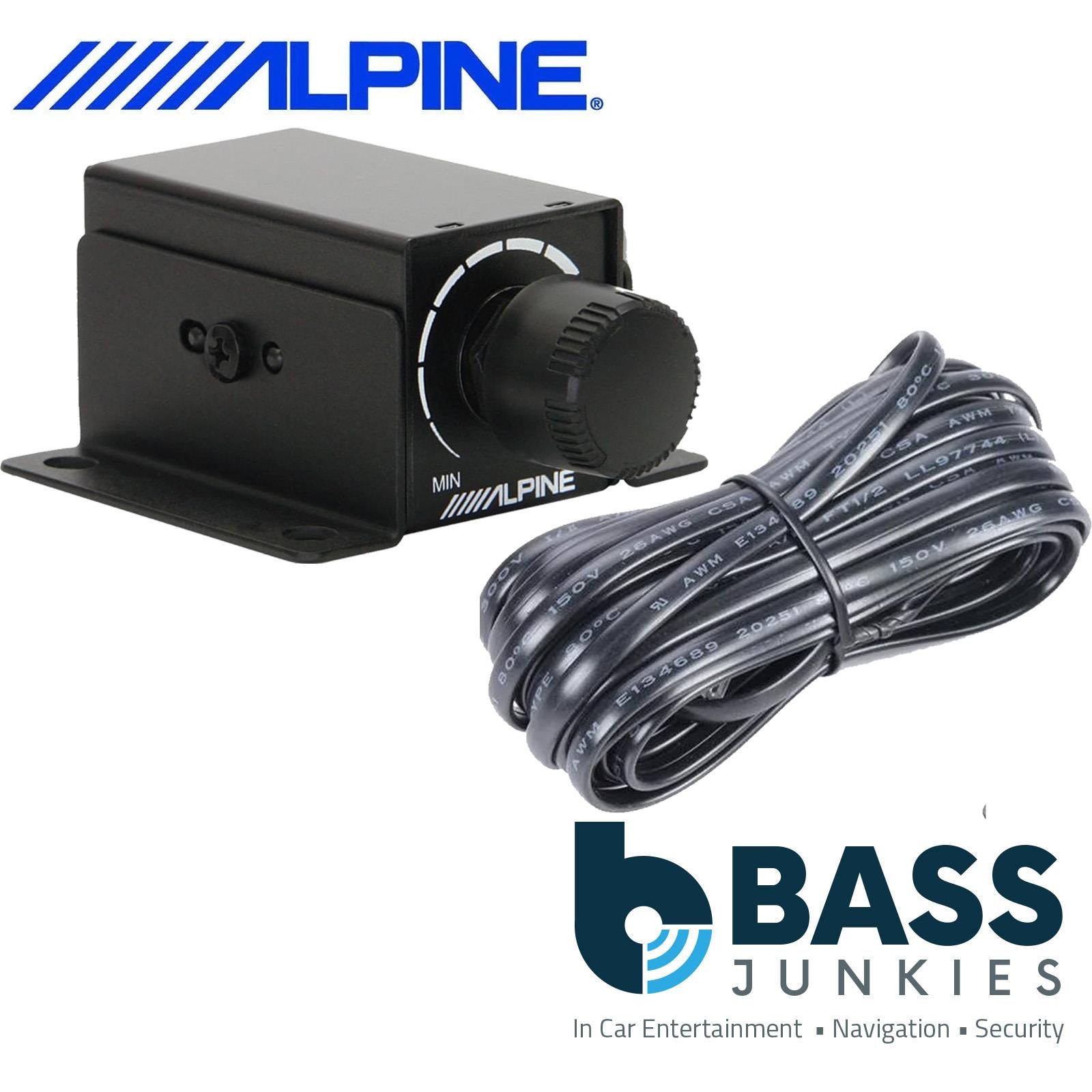 Alpine RUX-KNOB2 - Remote Subwoofer Bass Controller for R S V X PDX Series Amps