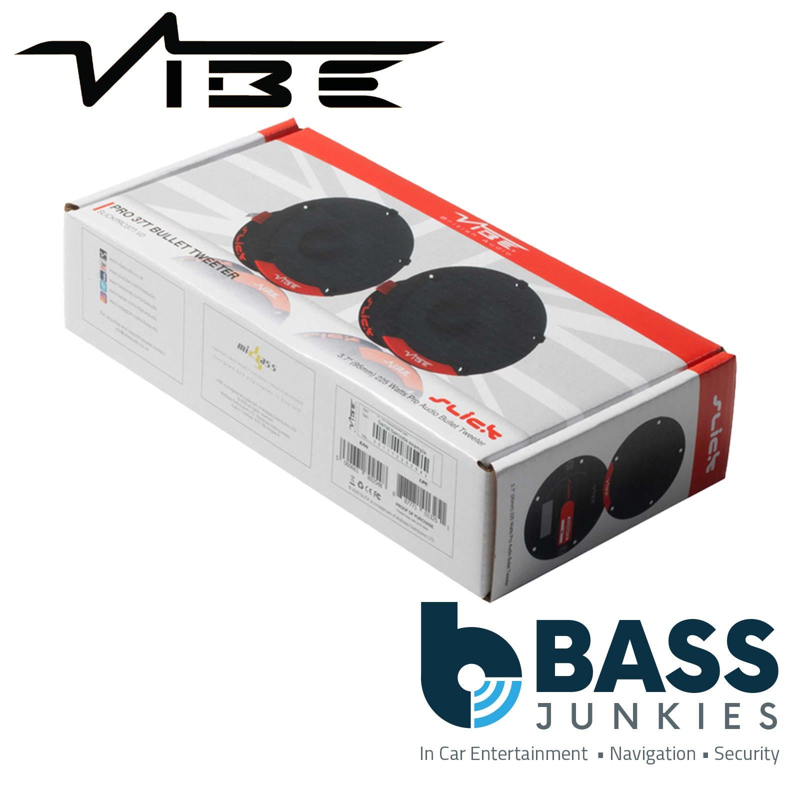 VIBE SLICKPRO37T-V0 3.7" 98mm Titanium Diaphragm Car Tweeter 225W Max Power