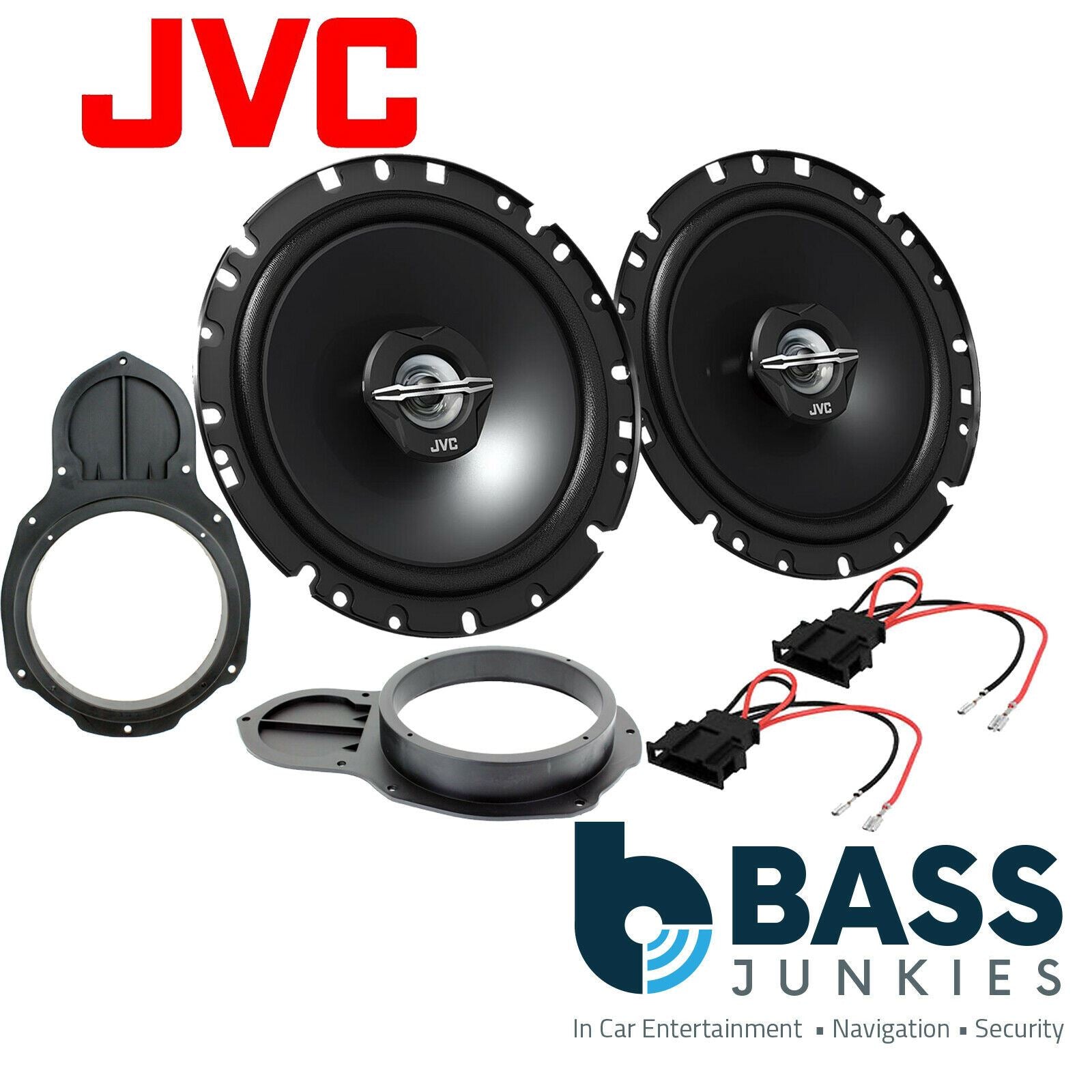 VW Passat CC B7 up to 2014 JVC 17CM 600 Watt 2 Way Front Door Car Speakers Kit