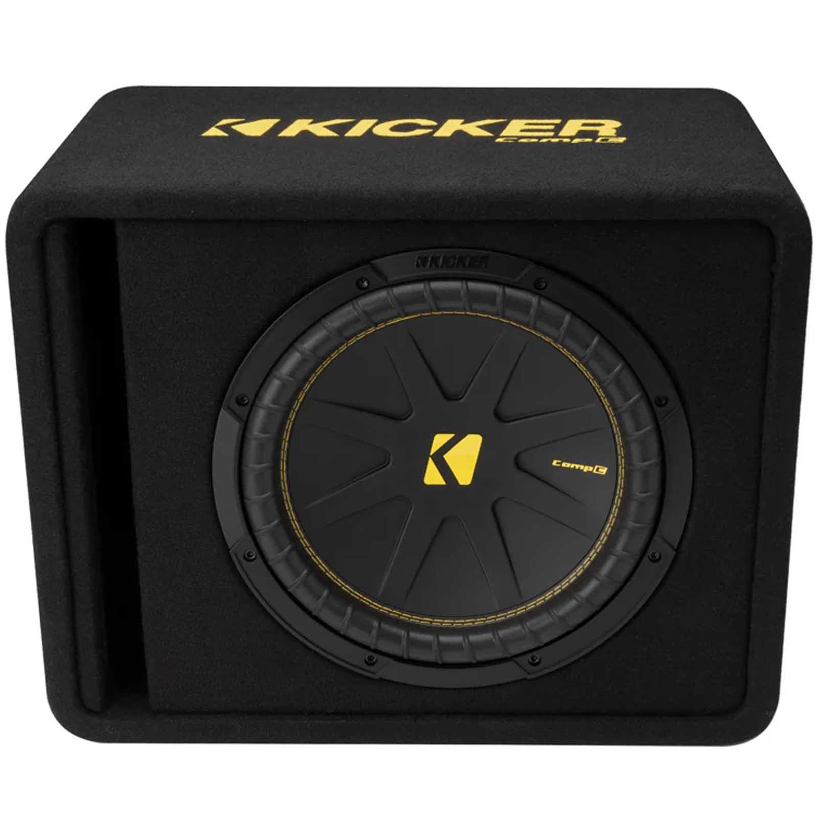 Kicker 50VCWC122 - 600 Watts 12" CompC Loaded Car Subwoofer 2 Ohm Enclosure