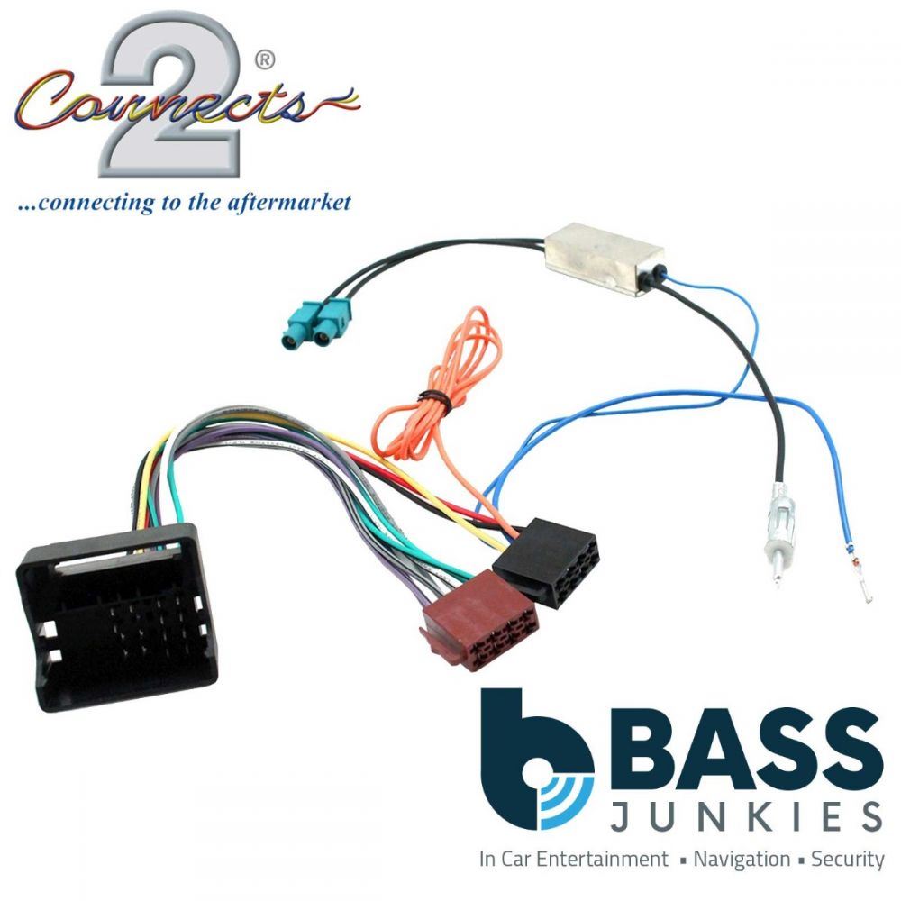 Connects2 CT20CT06 - CITROEN Varied Vehicles (DIN Aeriel) Car Stereo Radio ISO Harness Adaptor