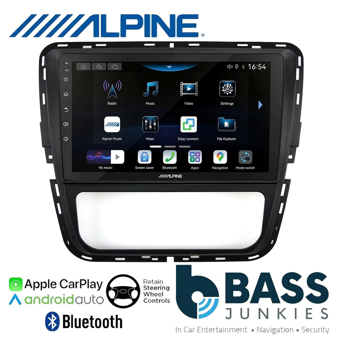 Alpine 9" CarPlay Android Car Stereo Kit For Volkswagen Passat Manual AC 12-15