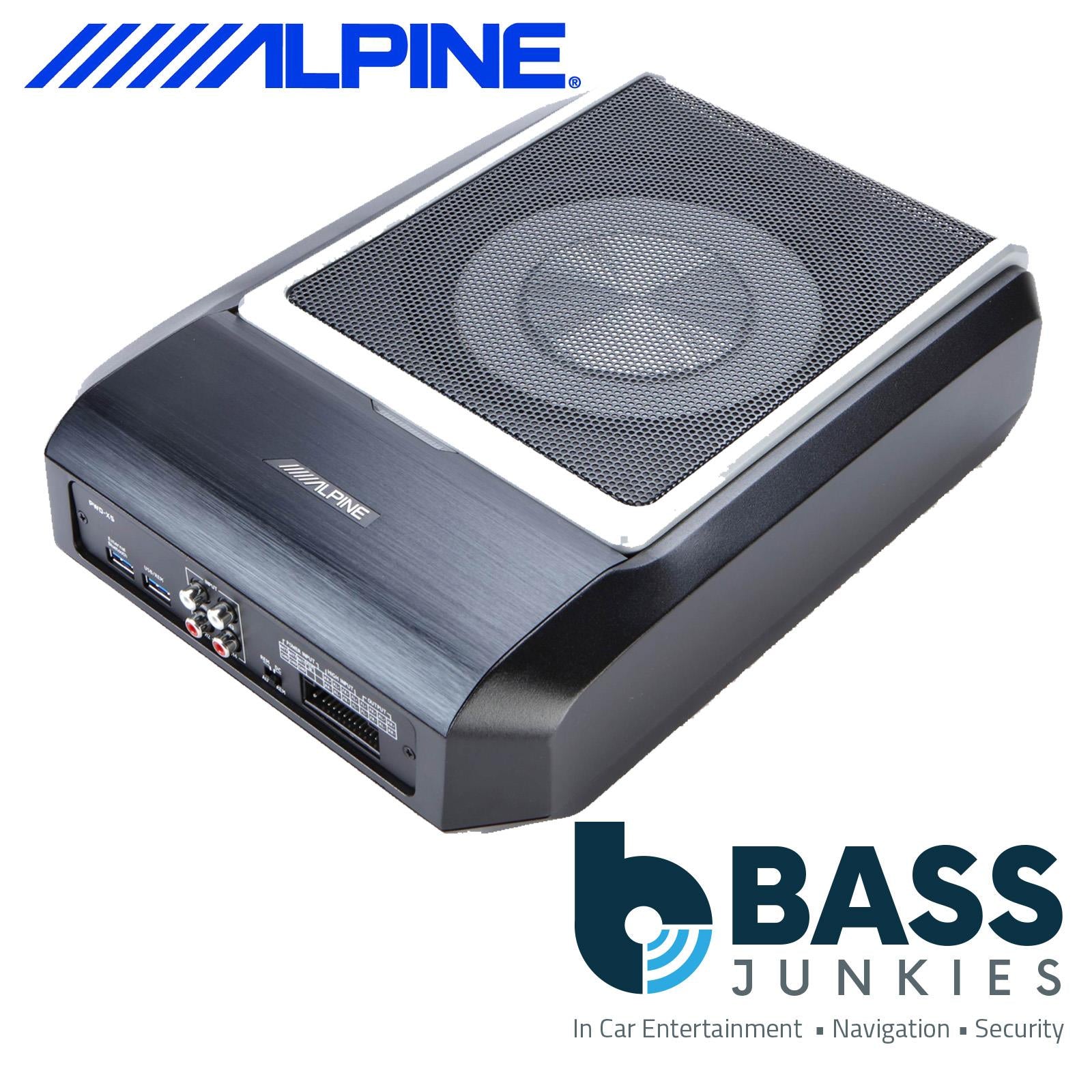 Alpine PWD-X5 - 440 Watts 4.1 Channel DSP & Underseat Powered Car Subwoofer