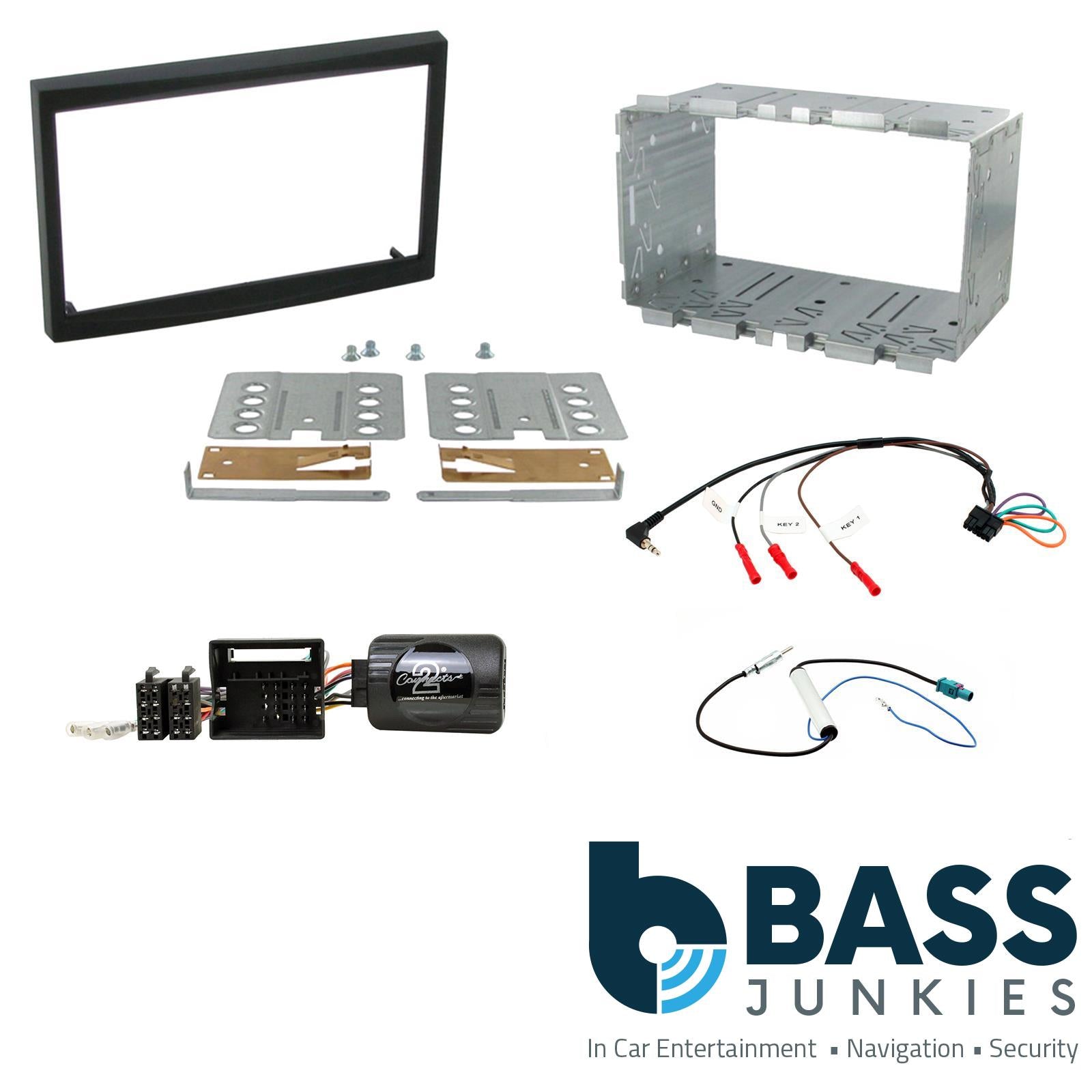 Connects 2 CTKCT01 - Citroen C2 C3 2005 - 2009 Double Din Fascia Panel & Steering wheel Interface Fitting Installation Kit
