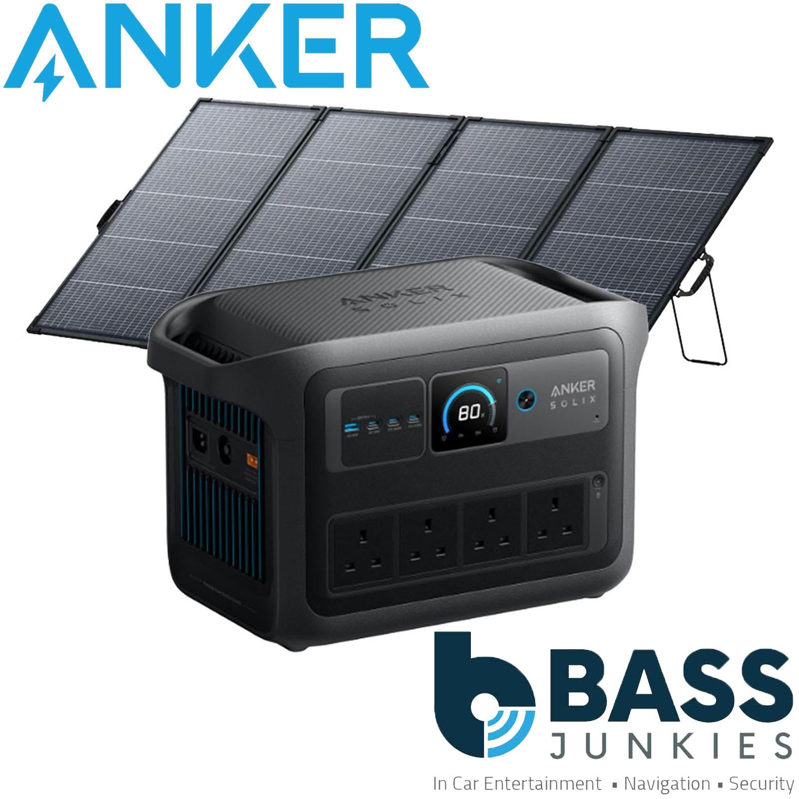 Anker SOLIX C1000 Gen 2 1024Wh LiFePO₄ Portable Power Station with PS400 400W Bifacial Foldable Solar Panel | 2000W Solar Generator