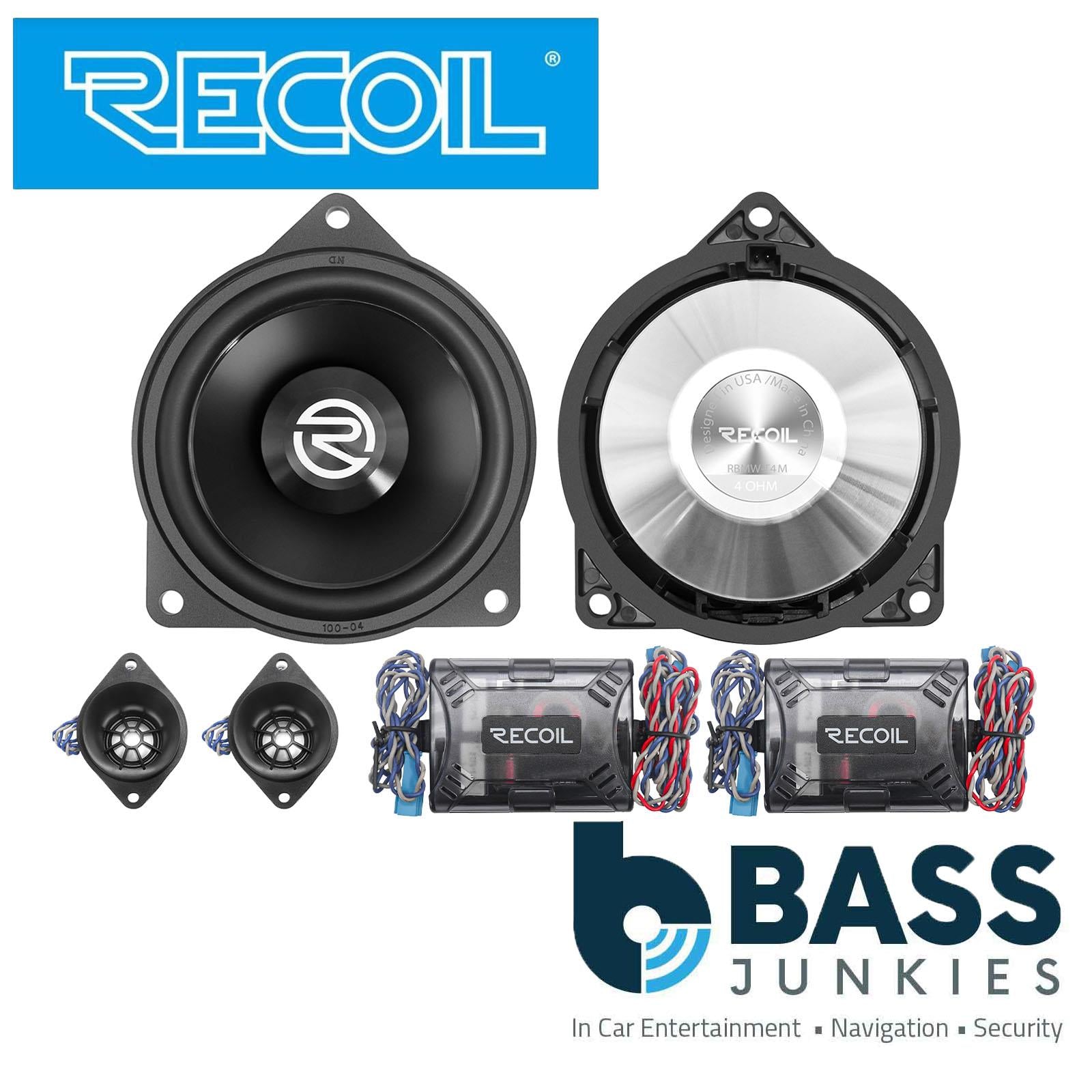 Recoil RBMW-T4M - BMW 1, 3, 5 Series & X1 Front Door Component Speaker Kit