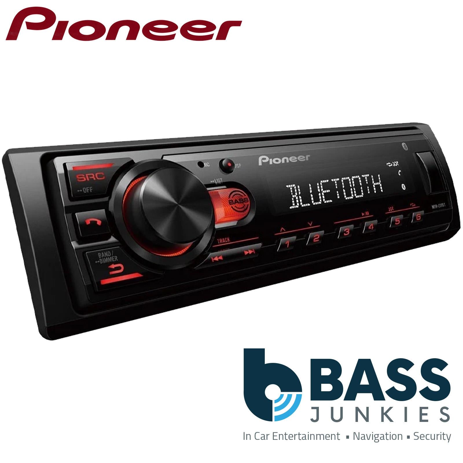 Pioneer MVH-230BT - Mechless Single Din Bluetooth USB FM/AM RDS USB Car Stereo