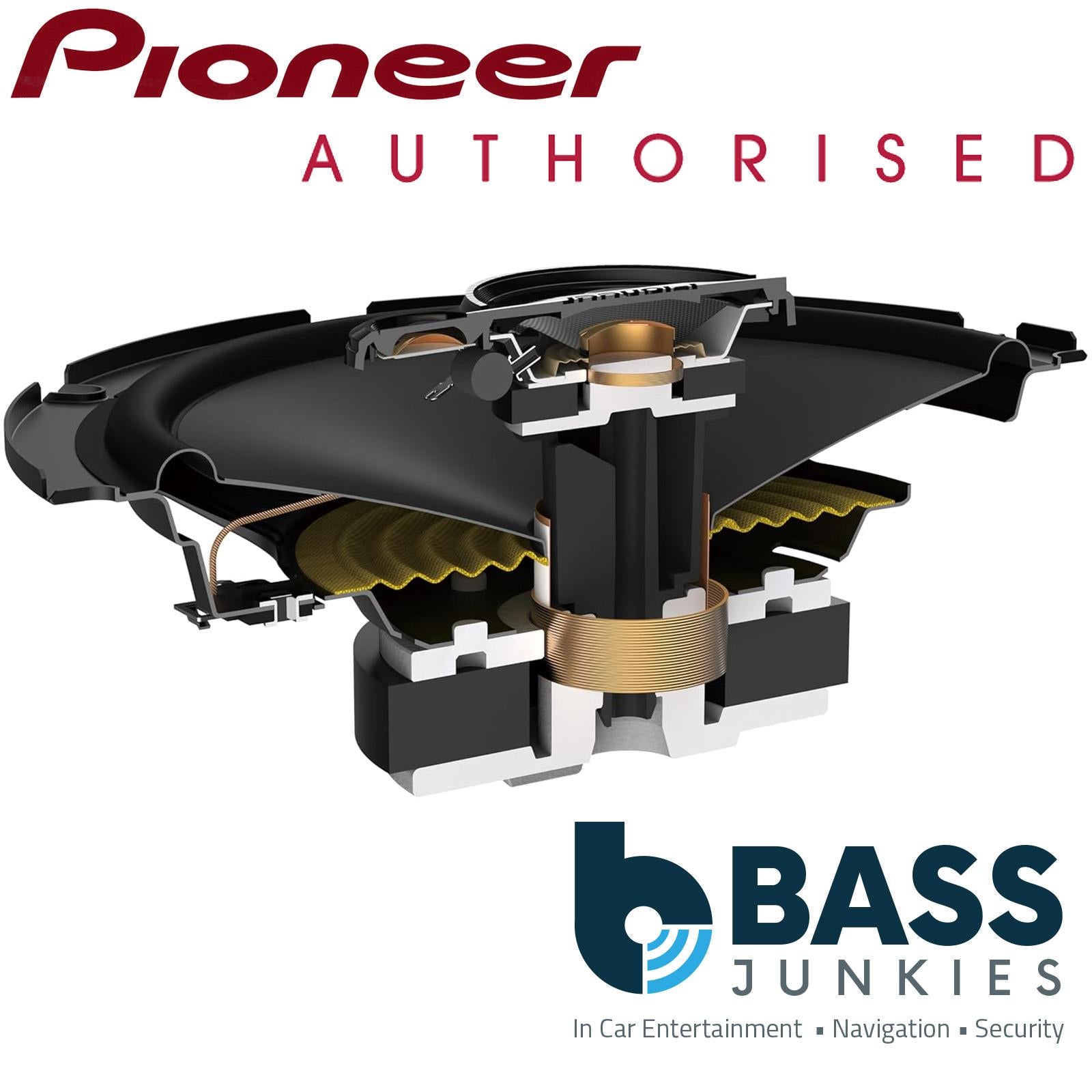 Pioneer 6.5" 2 Way 640 Watts Rear Door Car Speakers For Peugeot 308 2013 - 2021