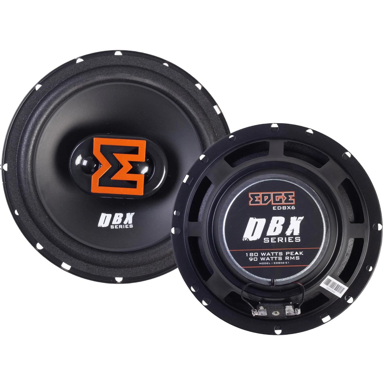 Edge EDBX6-E1 - 6.5" 360 Watts 3-Way Coaxial Front Rear Car Door Speakers