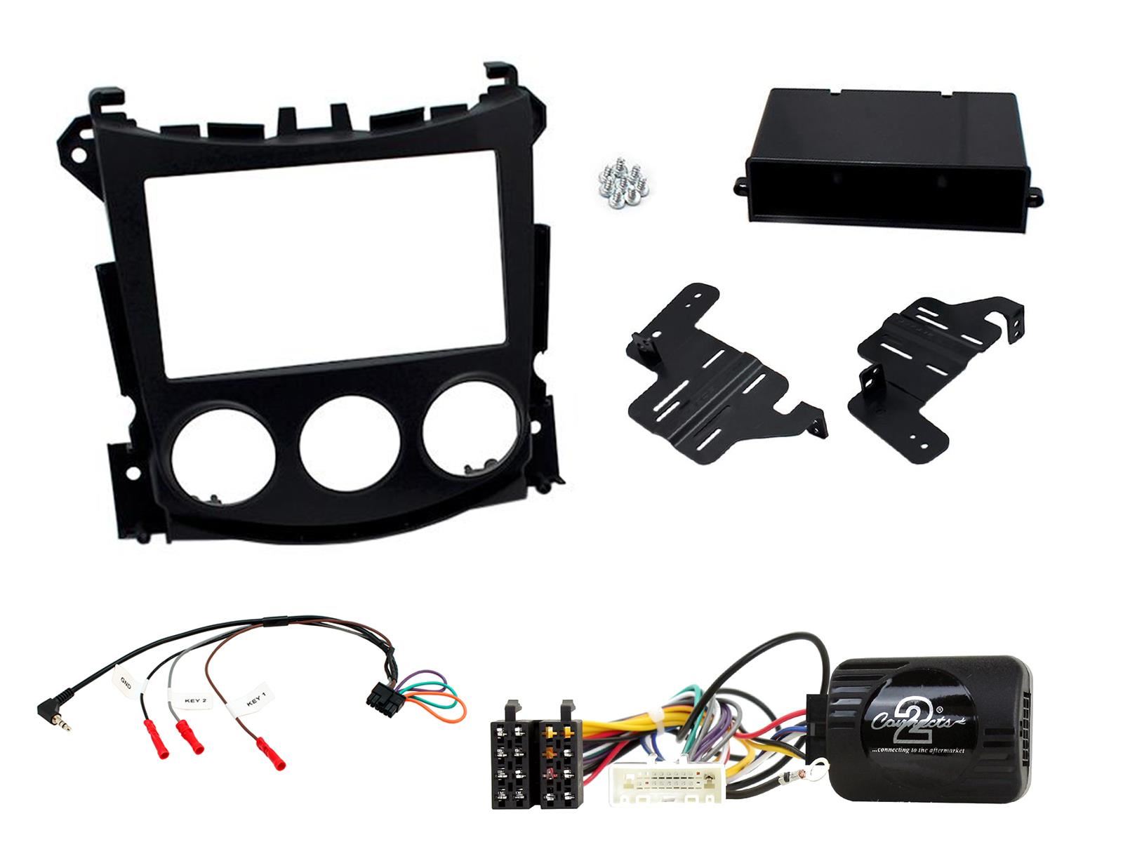 Sony DSX-B700 Bluetooth MP3 USB AUX 4 x 55W Double Din Car Stereo Radio Player + Connects2 Single & Double Din + Steering Wheel Controls fits Nissan 370Z 2009-12