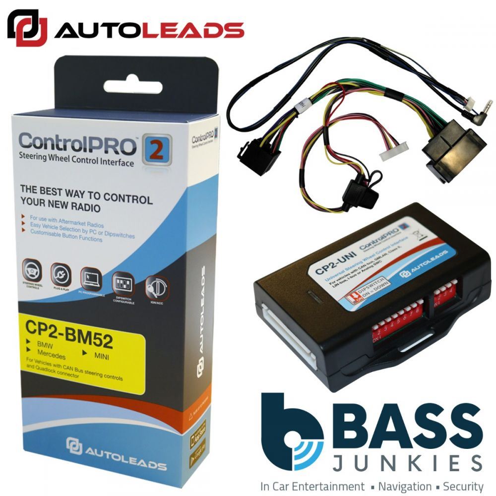 Autoleads CP2-BM52 - BMW Mini Mercedes Can Bus Steering Wheel Interface Quadlock