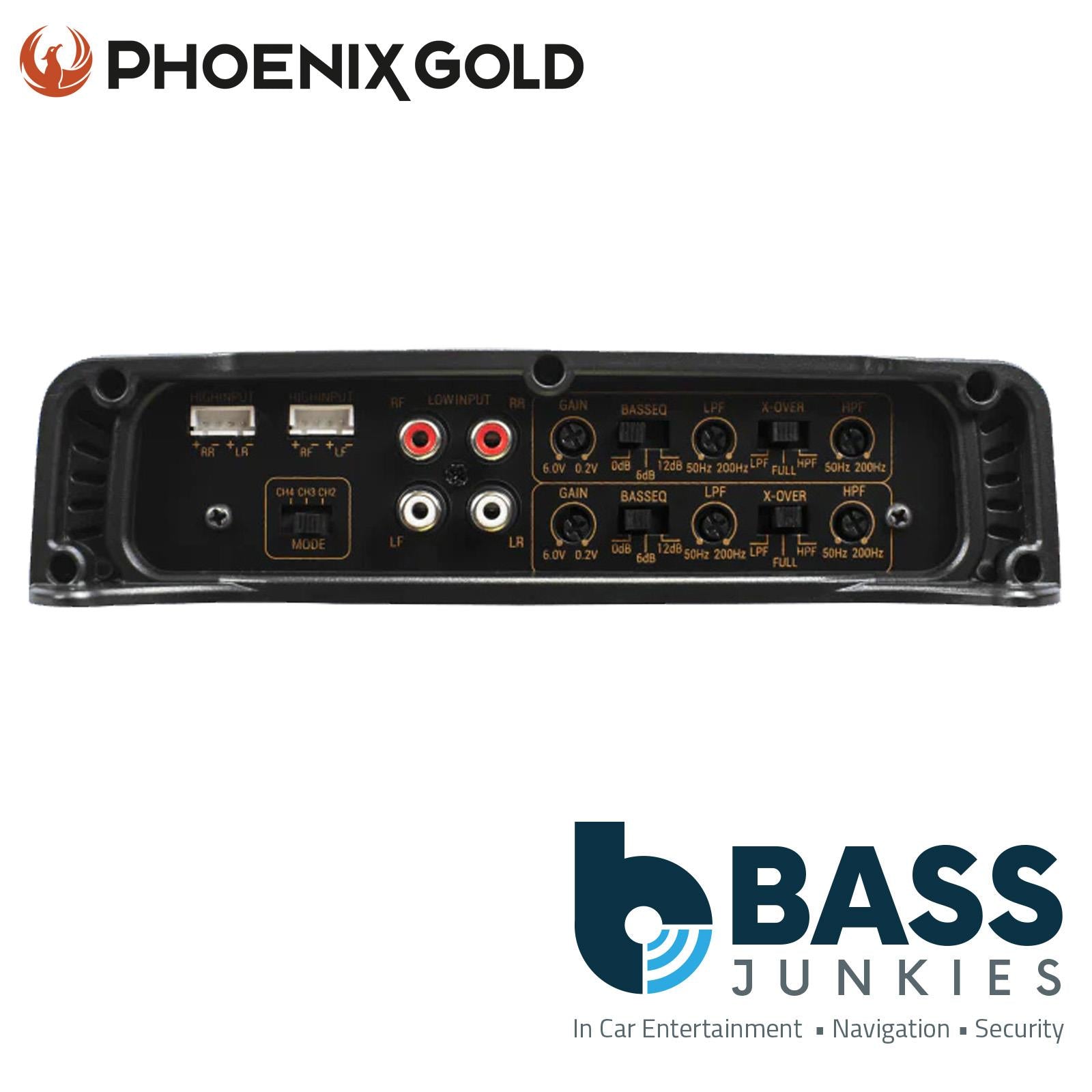 Phoenix Gold RX2400.4 - 400 Watts RMS 4 Channel Class A/B Car Amplifier Amp