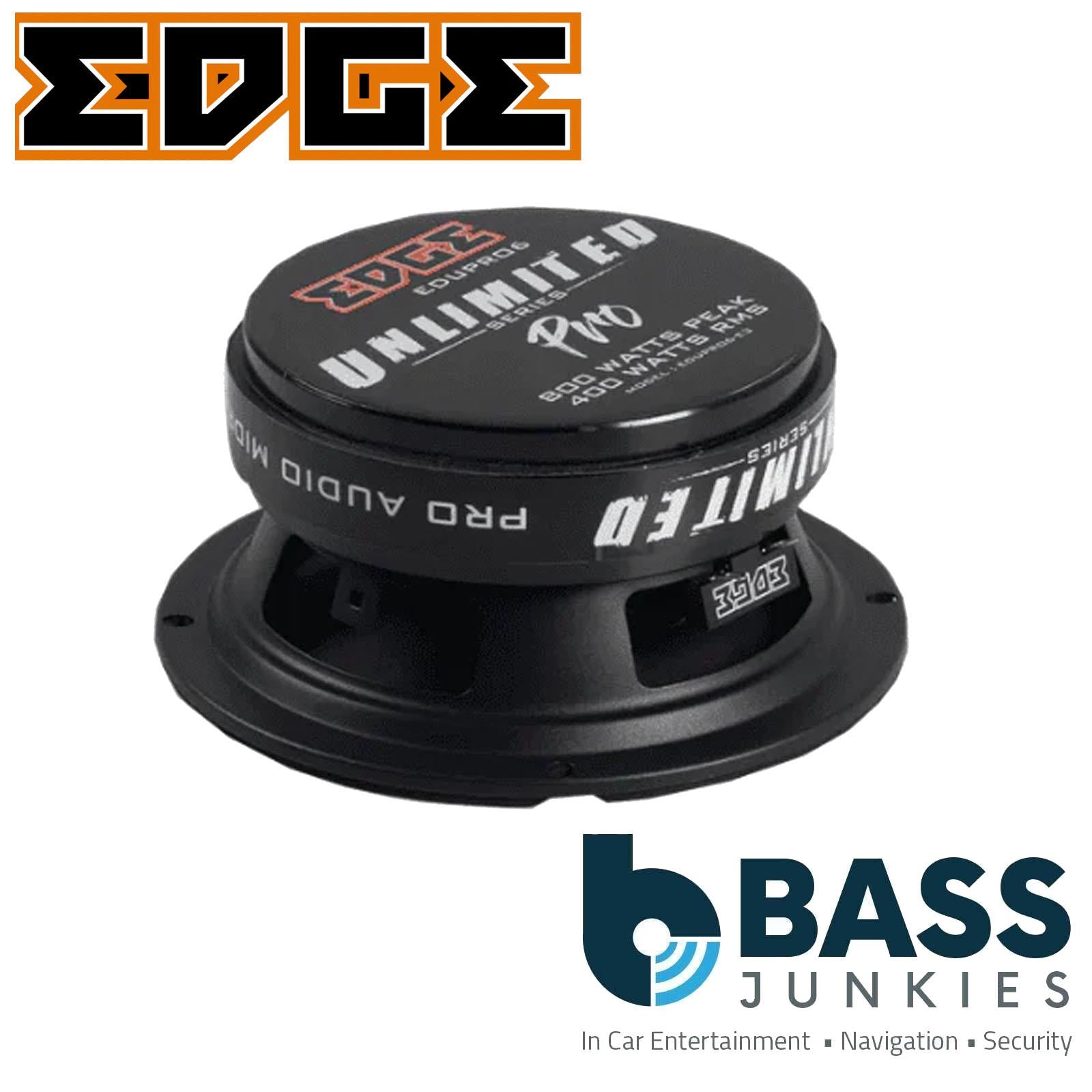 EDGE EDUPRO6-E3 - 1600 Watts 16.5cm 6.5 Inch Pro Car Audio Midrange Speakers PAIR
