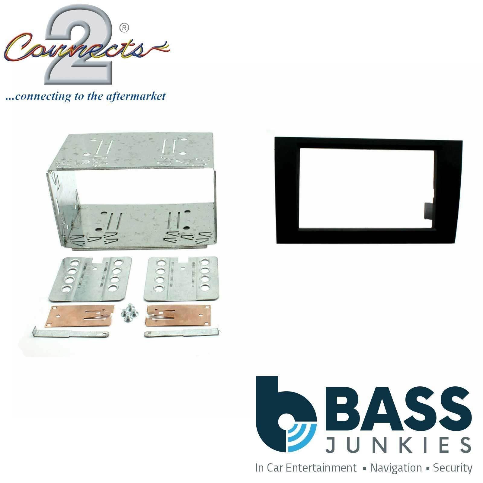Connects2 CT23AU06 Audi A4 2001 - 2008 Car Stereo Double Din Fascia Panel & Cage Kit