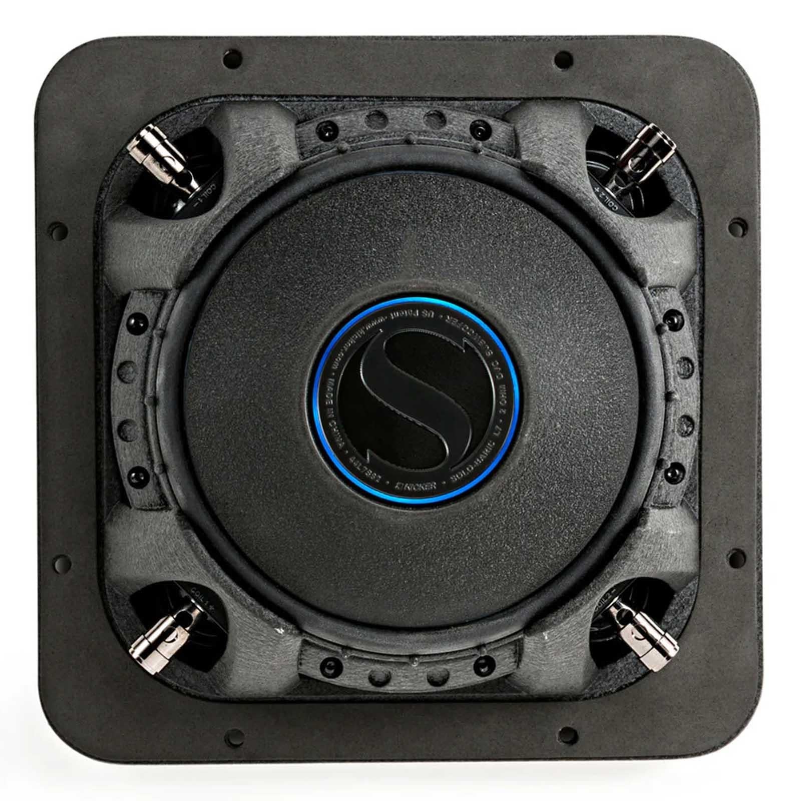 Kicker 44L7S82 - 900 Watts 8" Solo-Baric L7S Square 2 Ohm Sub Subwoofer