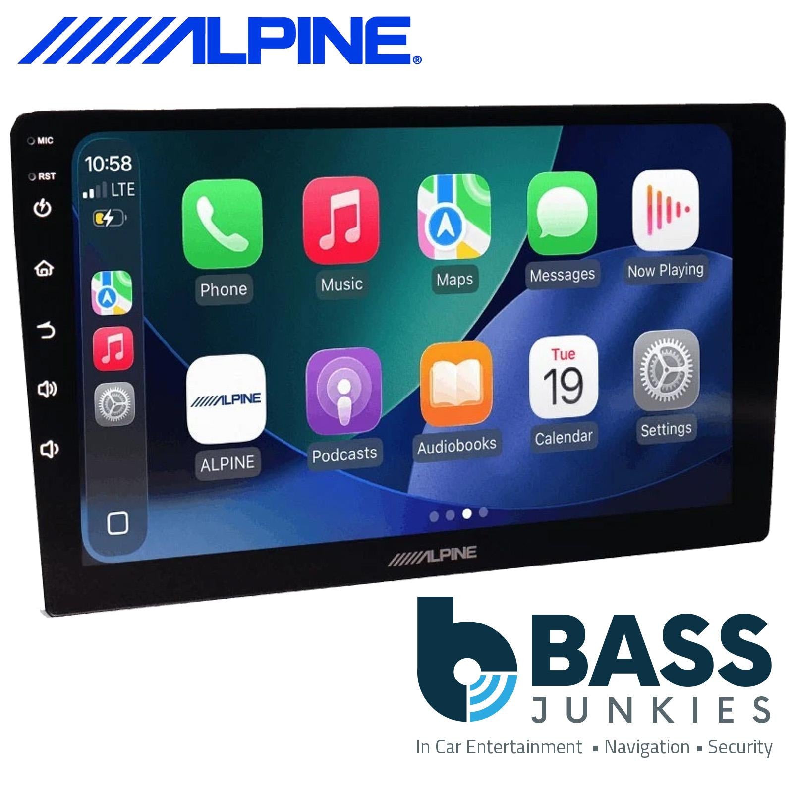 Alpine INE-AW409S 9" Bluetooth USB Wireless Carplay Android Wifi Car Stereo Screen