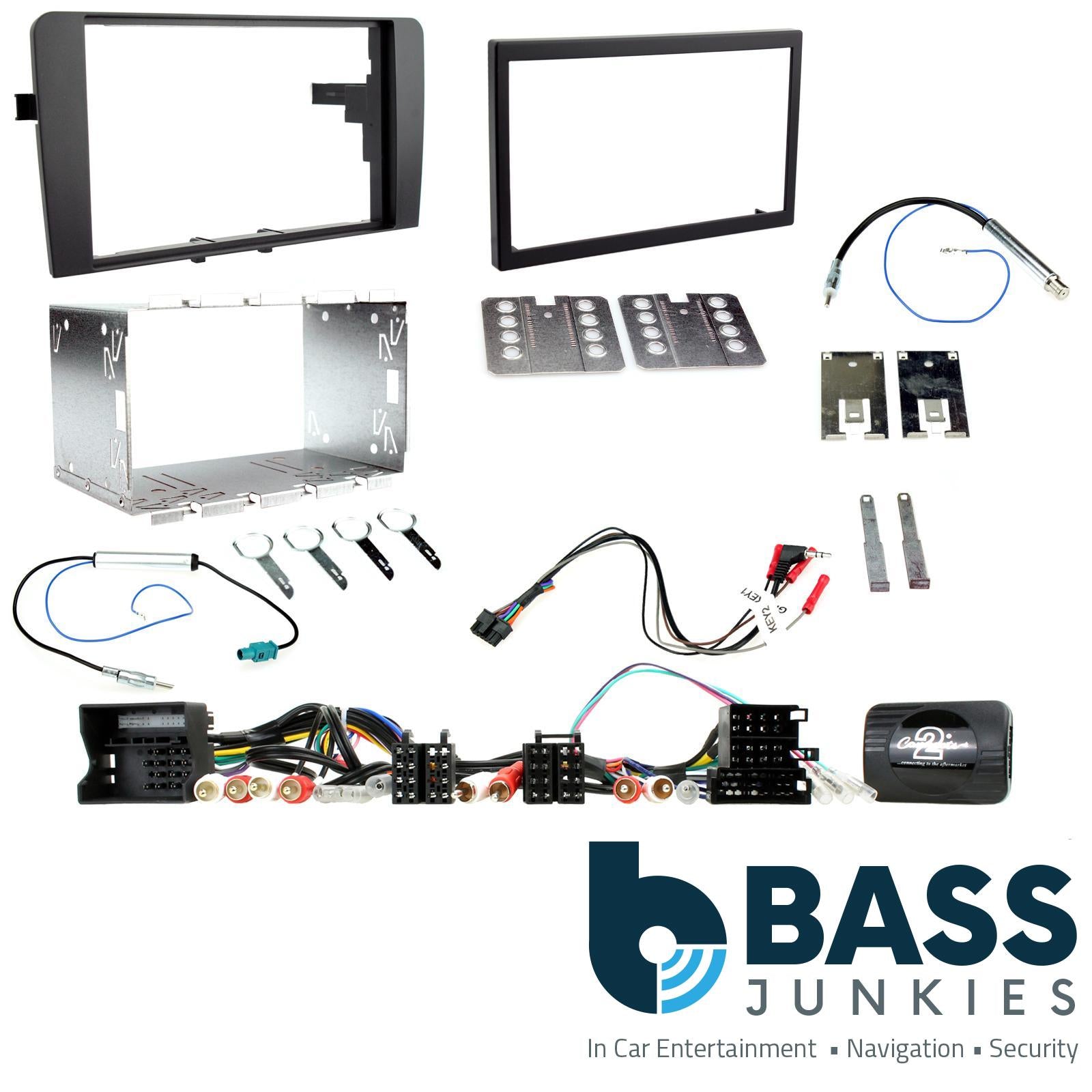 Connects2 CTKAU01 Audi A3 2003-2012 Car Stereo Double Din Fascia Steering Stalk Interface