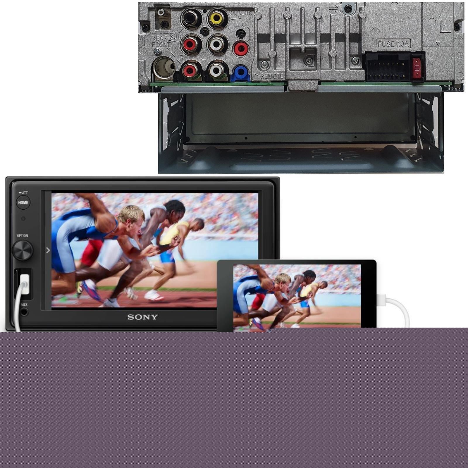 SONY 6.2" Screen Blutooth Double Din Stereo Fitting Kit + Steering Wheel Stalk Controls to fit VW Tiguan 2015-15 | VW Amarok 2016-21 | VW Crafter 2017-21 | VW Caddy 2015-20 | VW Beetle 2015- | VW Jetta 2011-18 | VW Transporter T6 2015- | VW Scirocco 2015-