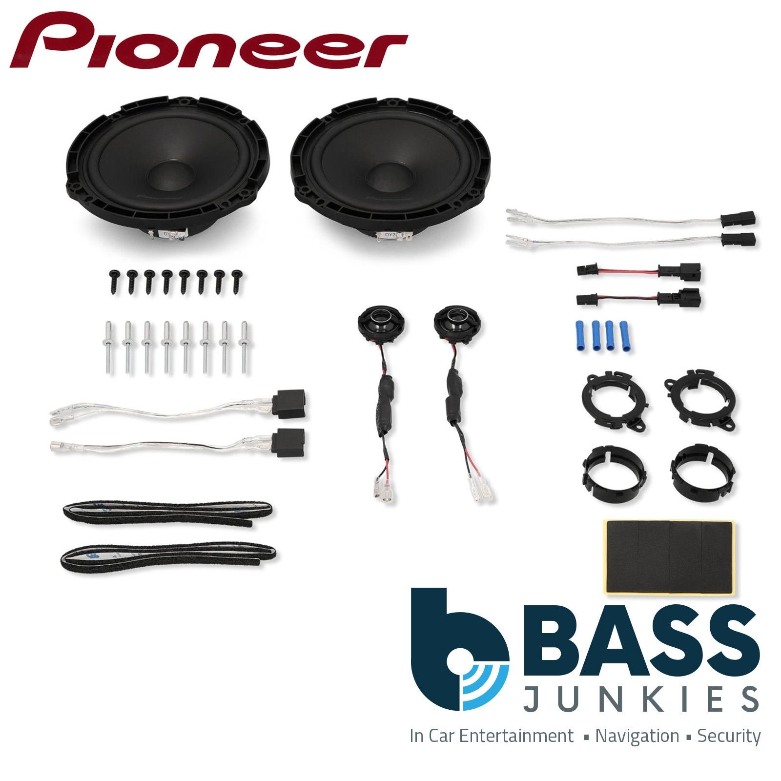 Pioneer TS-Q160C-PC - 700 Watts Component Car Speakers For Peugeot & Citroen