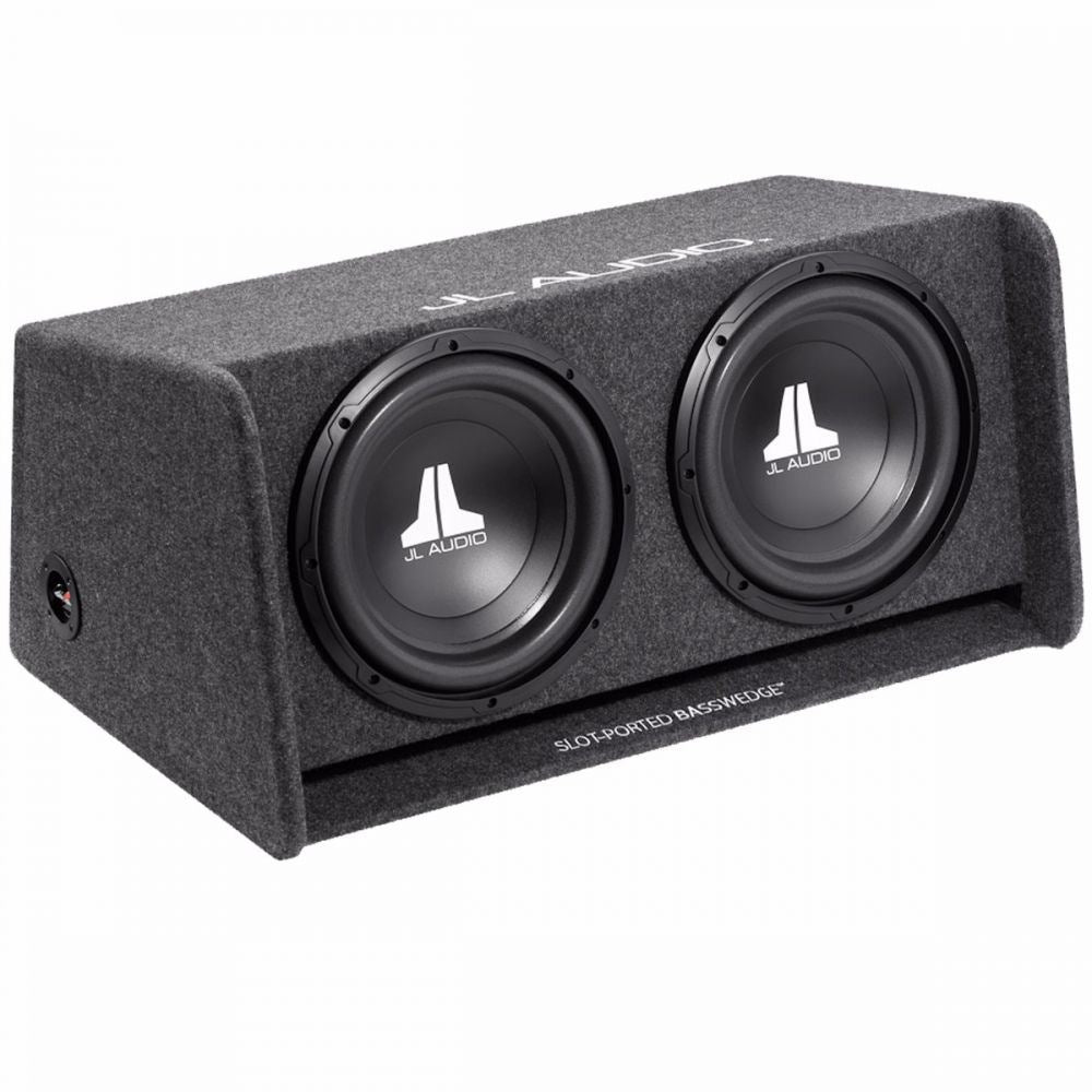 JL Audio CP212G-W0V3 - BassWedge Ported Car Bass Box Enclosure with Dual 12" Inch Drivers (12W0v3) Sub Subwoofer