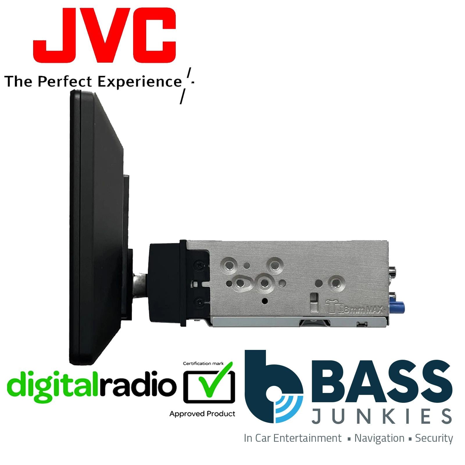 JVC KW-Z900DBW - 9" Floating HD Wireless CarPlay Android BT DAB+ Radio Car Stereo Screen