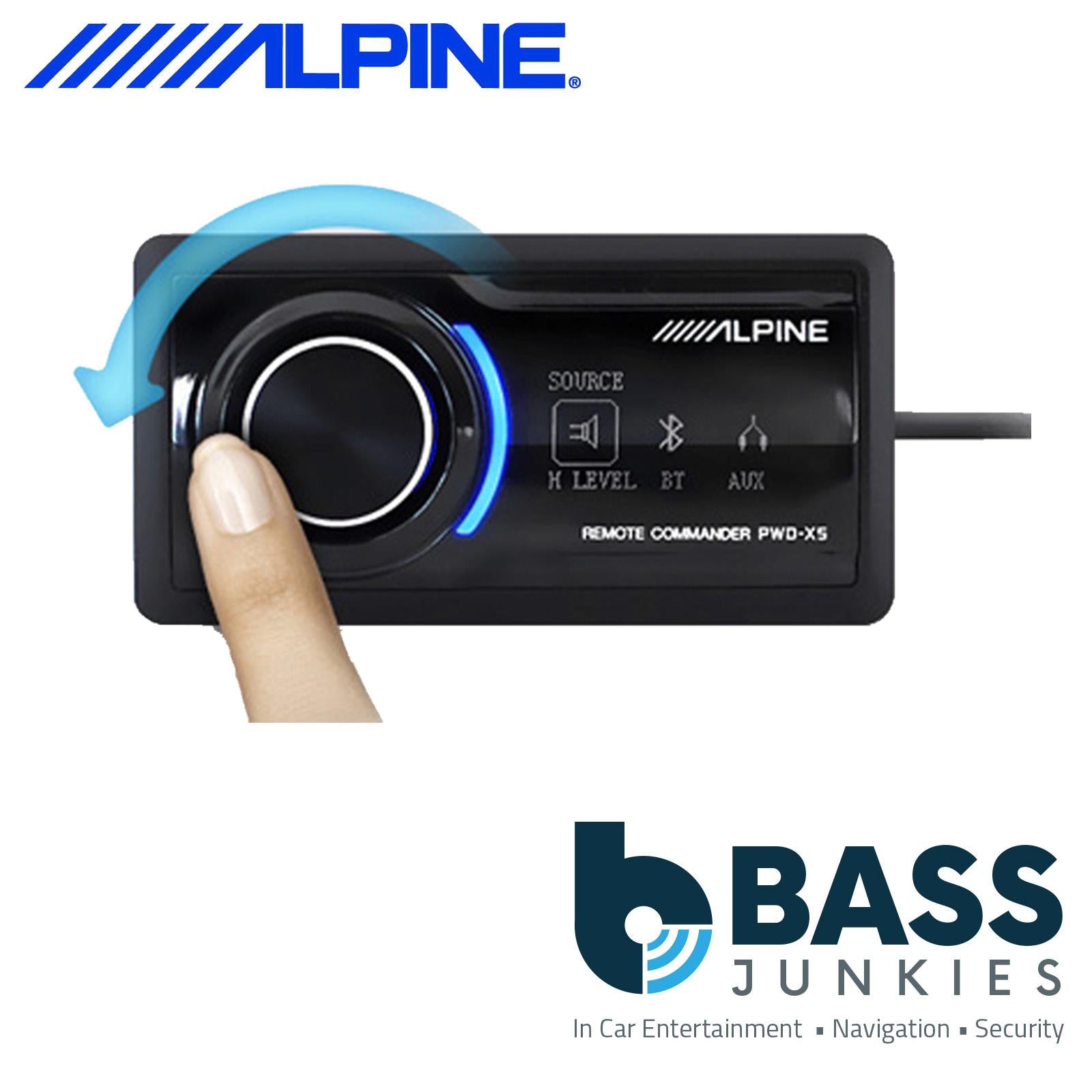 Alpine PWD-X5 - 440 Watts 4.1 Channel DSP & Underseat Powered Car Subwoofer