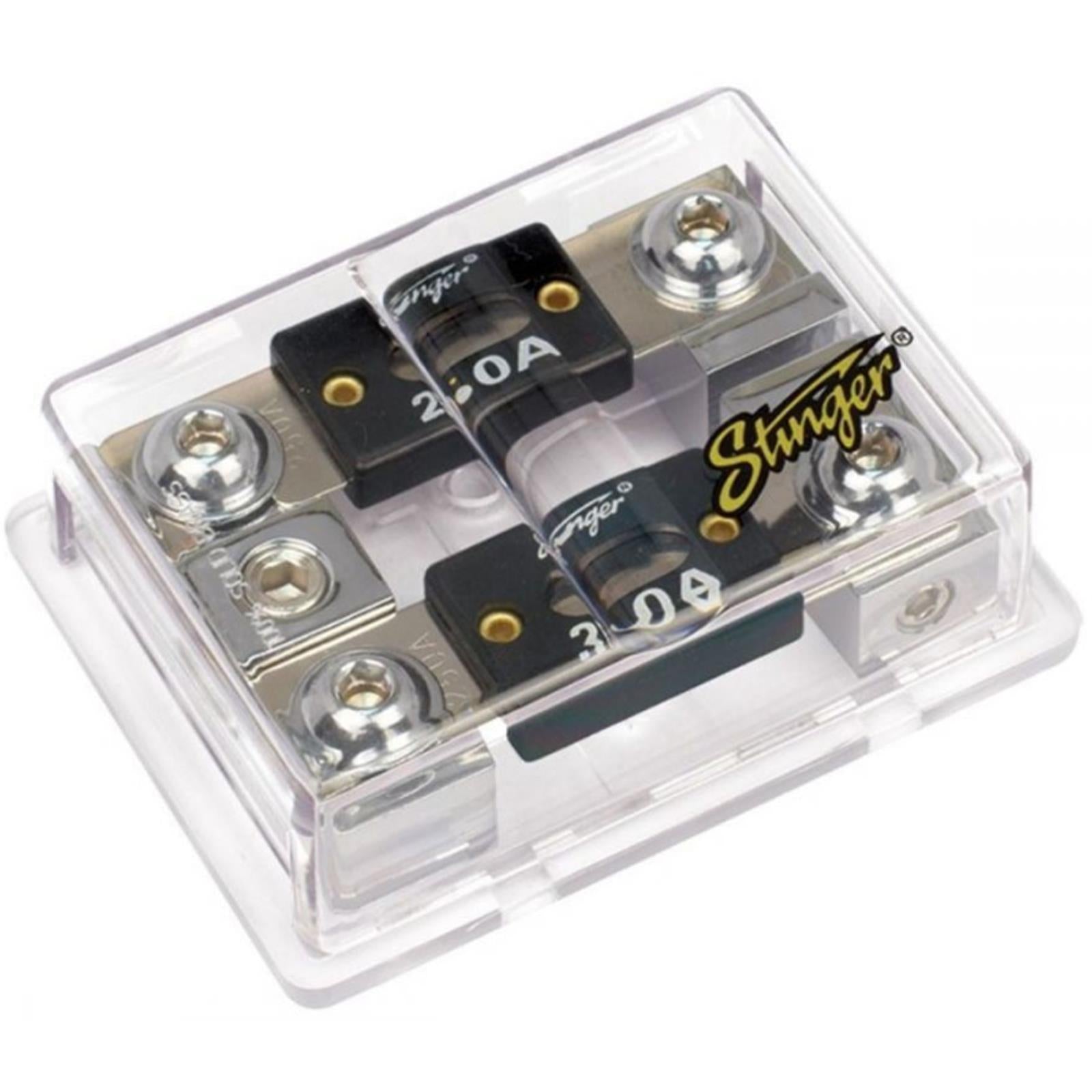 Stinger SPD5212 Shoc-Krome Dual ANL Fuseholder 0GA Input 0GA Output