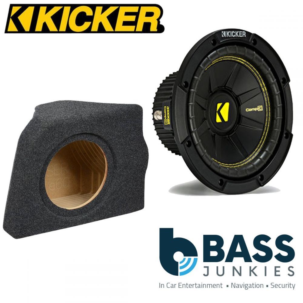 BMW 5-Series (E60) 2003-2010 Kicker CWCS104 - CompC 10" 25cm 500 Watts Car Subwoofer Custom Bass Box Kit