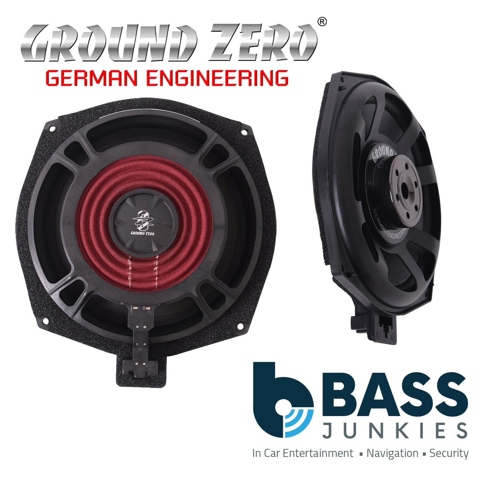 Ground Zero GZCS 200BMW-SW - Extra Flat BMW Specific Underseat Neodymium-Motor Car Subwoofer