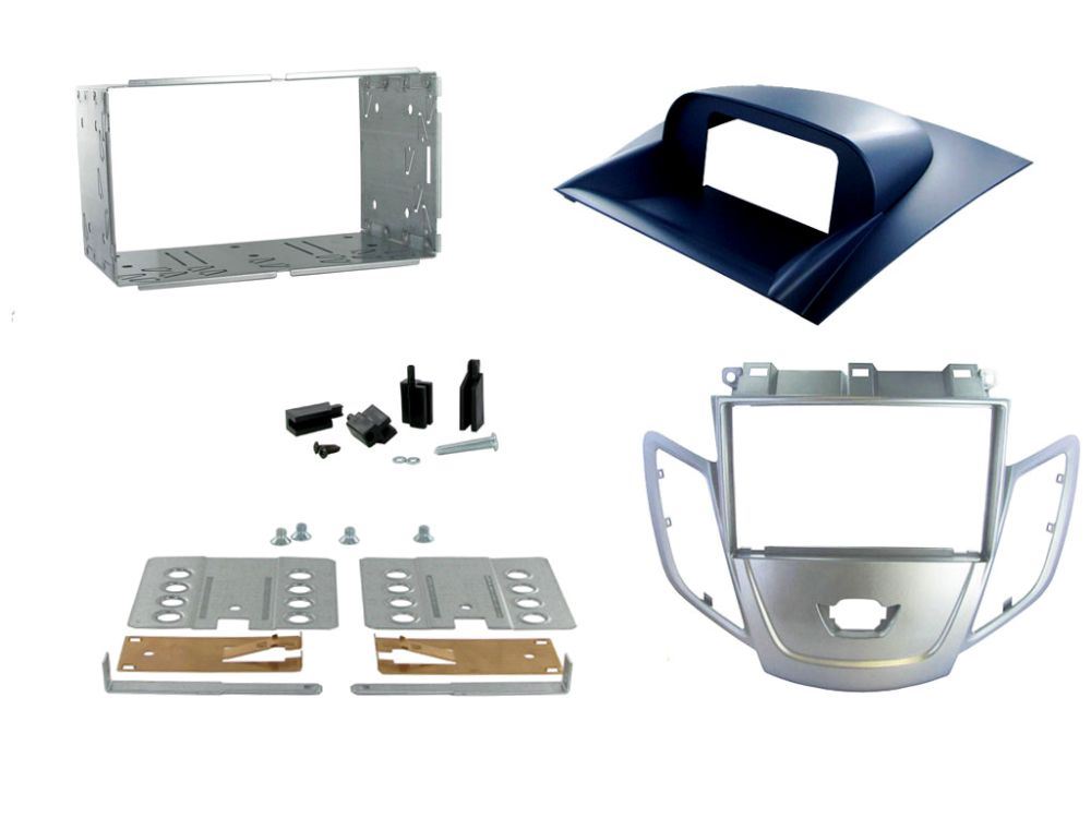 Connects2 CT23FD20 Ford Fiesta 2008 Onwards Car Stereo Double Din Fascia Panel & Cage Kit