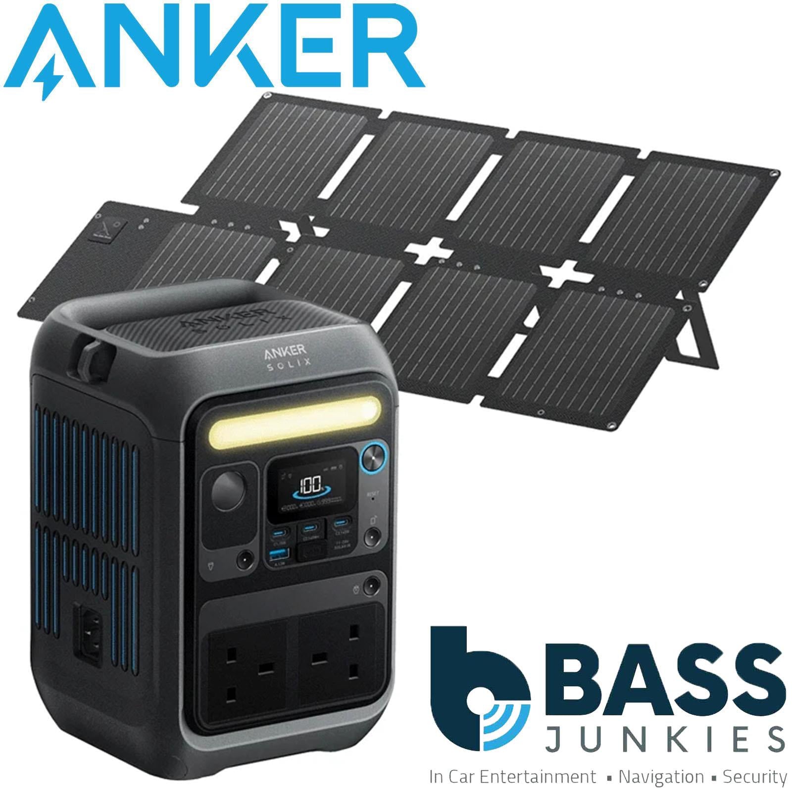 Anker SOLIX C300X AC 288Wh 300W Power Station + PS100X 100W Solar Panel