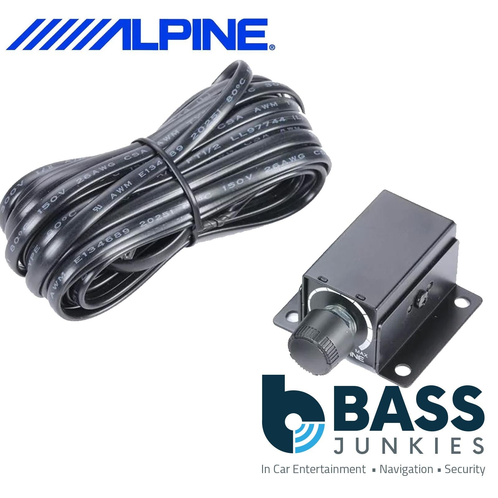 Alpine RUX-KNOB2 - Remote Subwoofer Bass Controller for R S V X PDX Series Amps