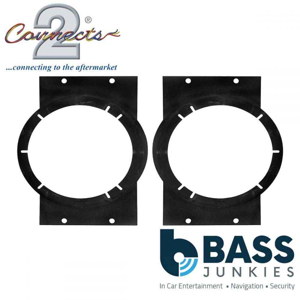 Connects2 CT25GM07 Chevrolet Cavalier 1995-2005 132mm-163mm Front Door 5.25-6.5" Car Speaker Adapter Brackets