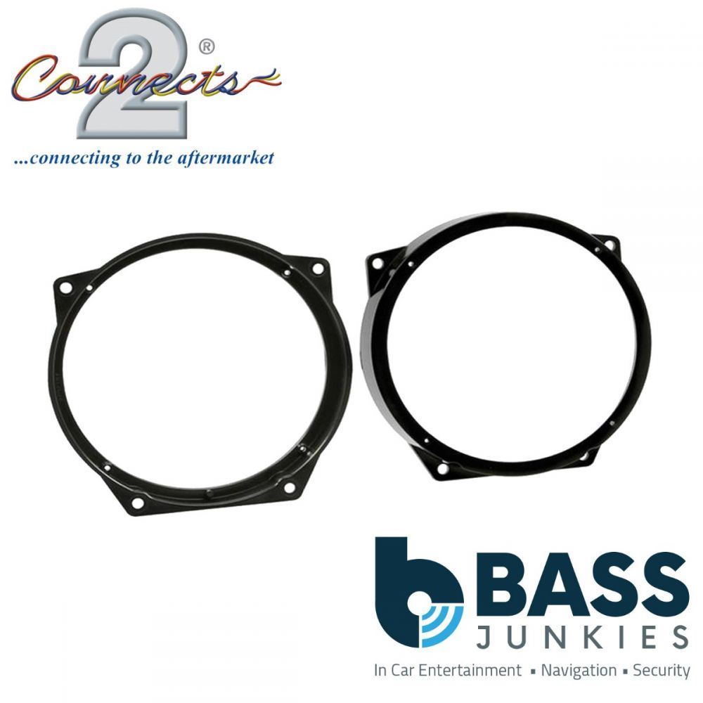 Connects2 CT25BM05 - BMW 3-Series & MINI 165mm 16.5cm 6.5" Front Door Car Speaker Adapter Brackets